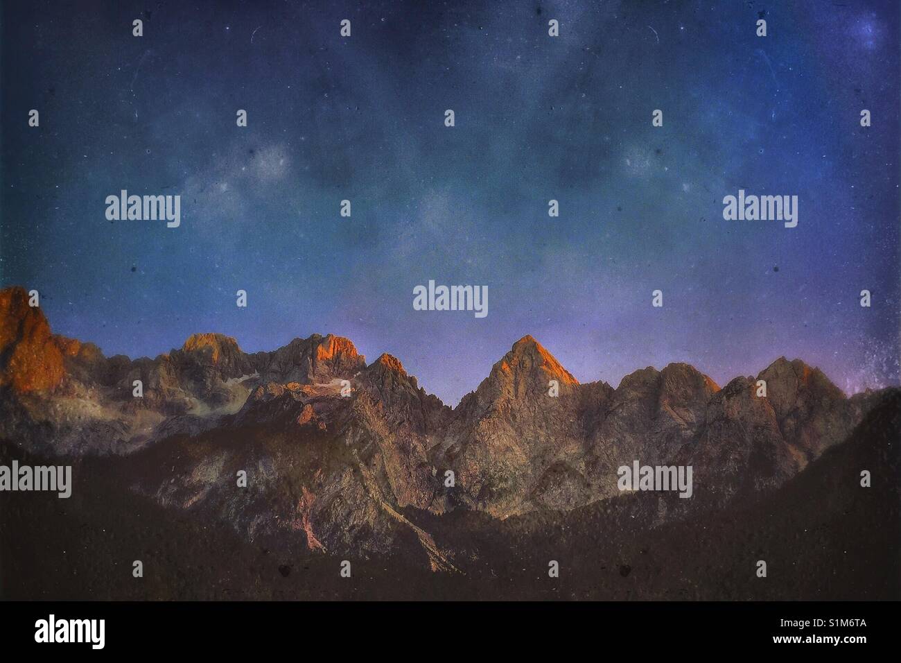 Martuljek mountain chain, Julian Alps, Slovenia - Smartphone Captured Stock Image