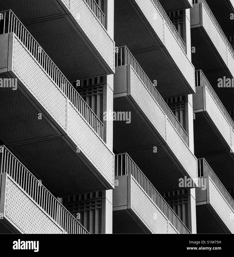 Balconies, Architectural detail Stock Photo - Alamy