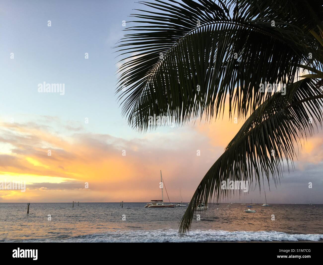 Kaanapali sunset maui hawaii hi-res stock photography and images - Alamy
