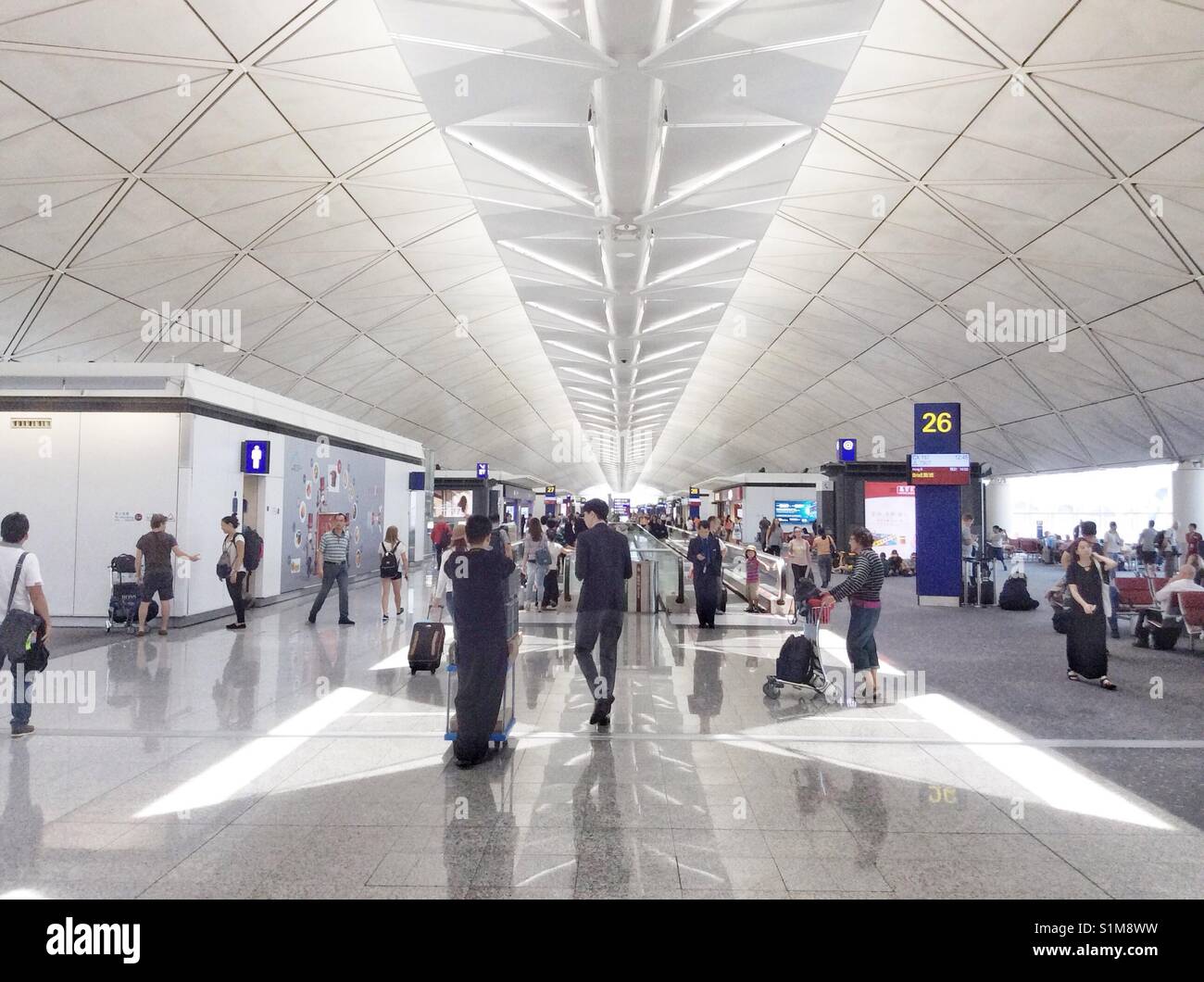 At Gate 25 at Hong Kong airport Stock Photo - Alamy
