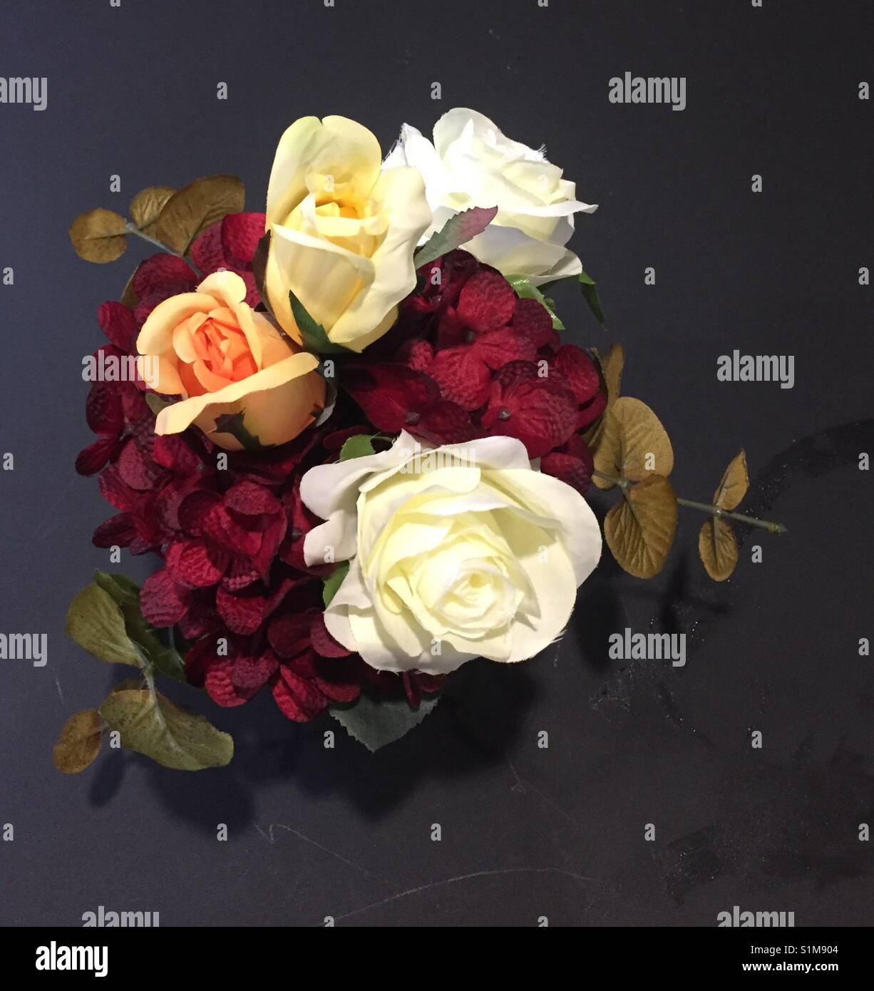 Faux flower bouquet Stock Photo Alamy