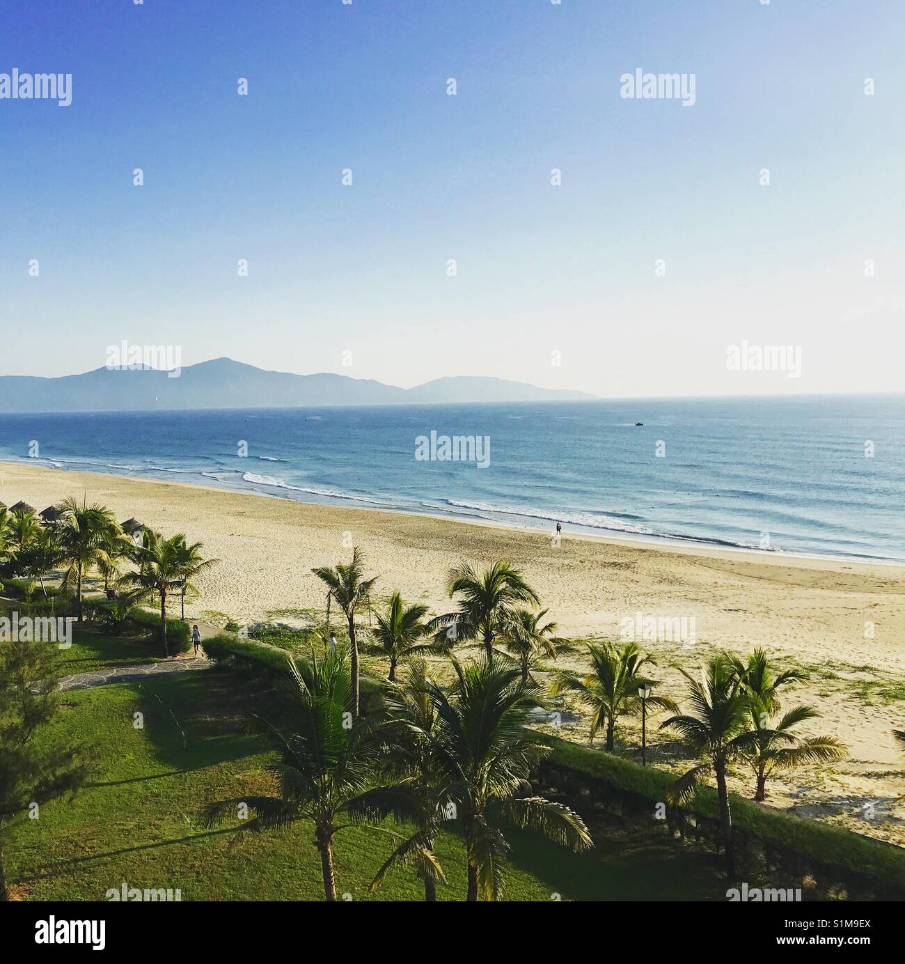 A beach of Da Nang, Vietnam Stock Photo