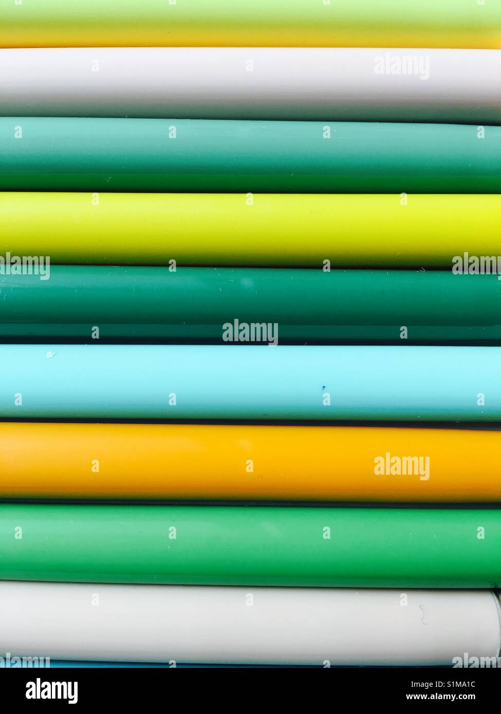 Green and yellow lines - Smartphone Captured Stock Image