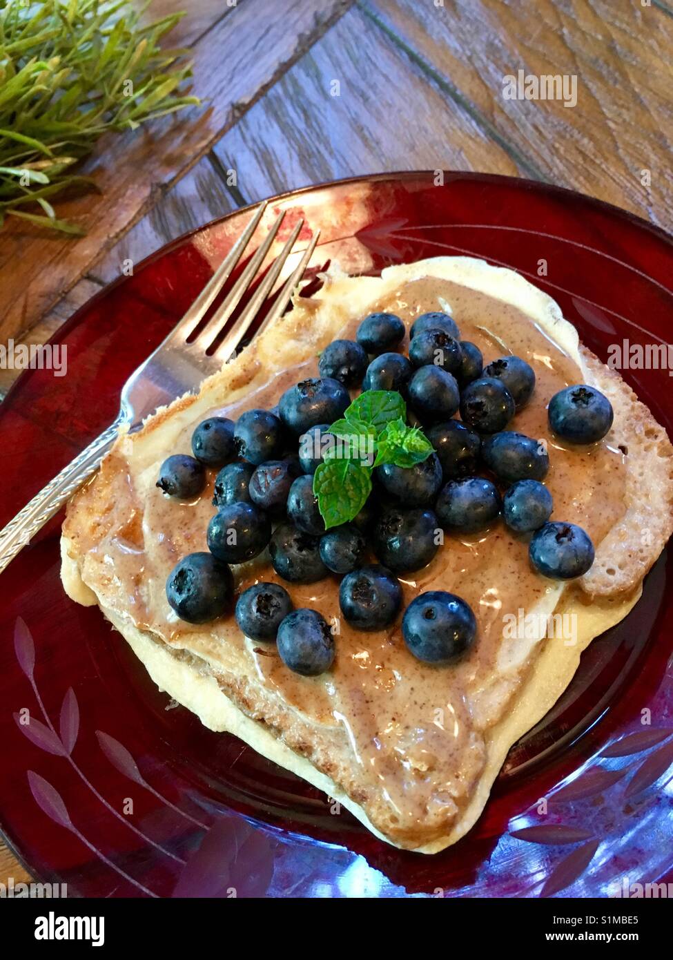 Clean eating breakfast Stock Photo