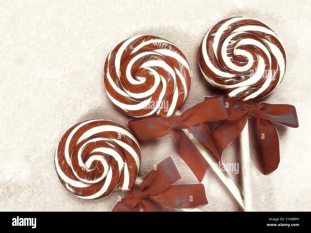 Christmas lollipops - Smartphone Captured Stock Image