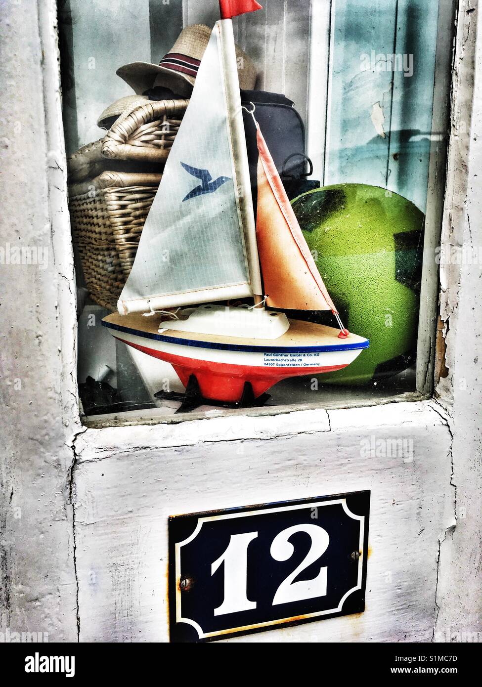 Holiday cottage, Aldeburgh, Suffolk, England. - Smartphone Captured Stock Image