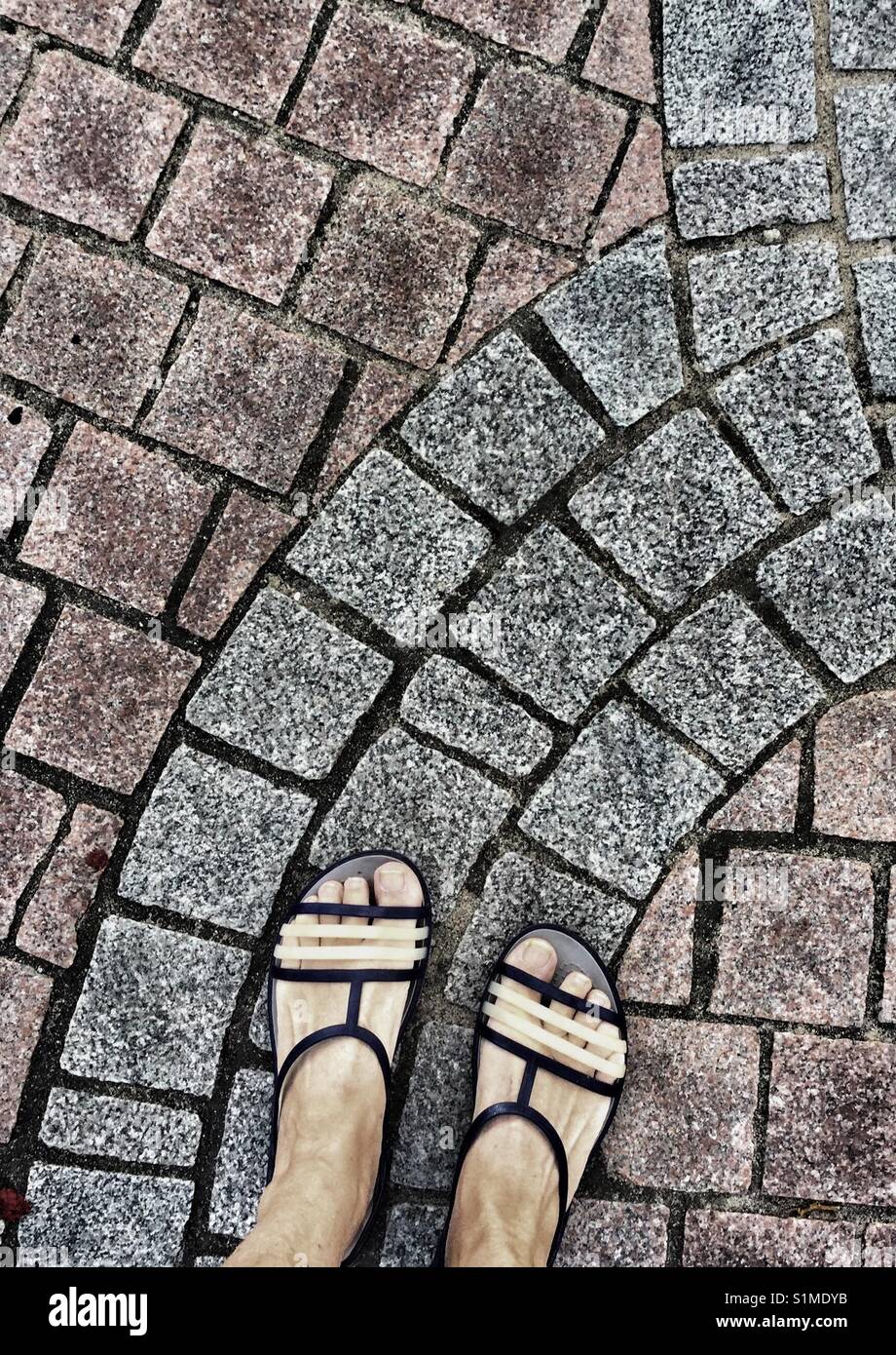 Follow the path. - Smartphone Captured Stock Image