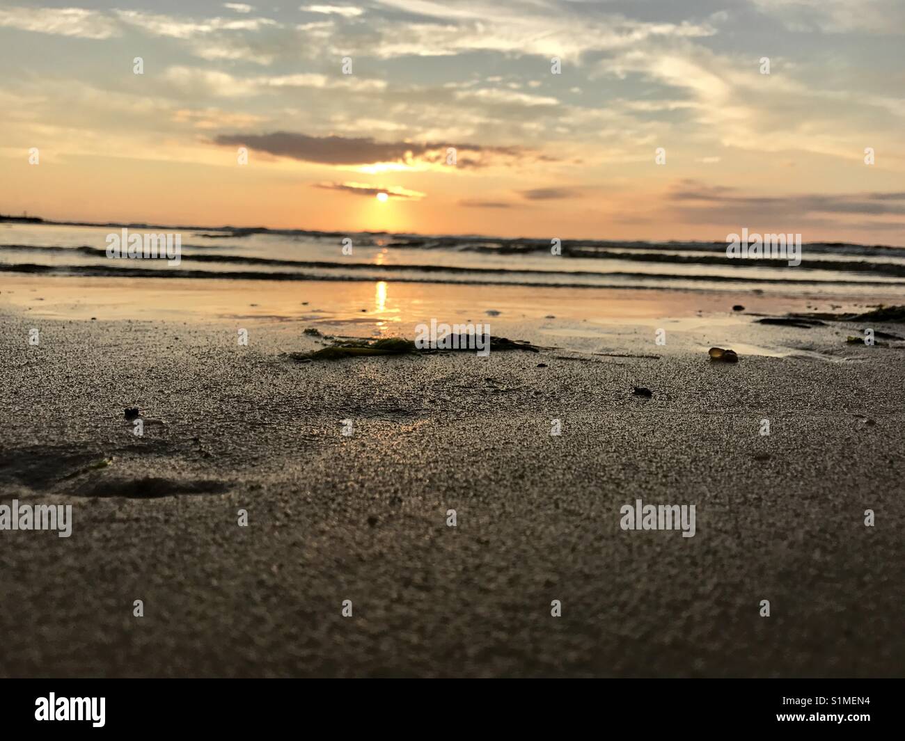 Distant sunset in Cape cod, Massachusetts. Stock Photo