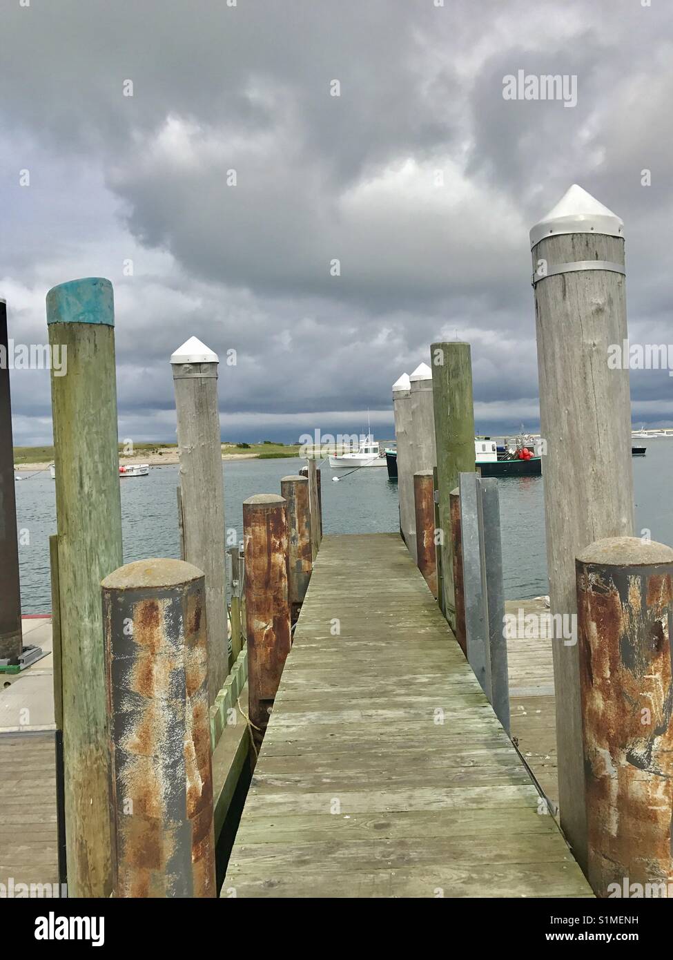 Boat dock, Cape cod Stock Photo Alamy