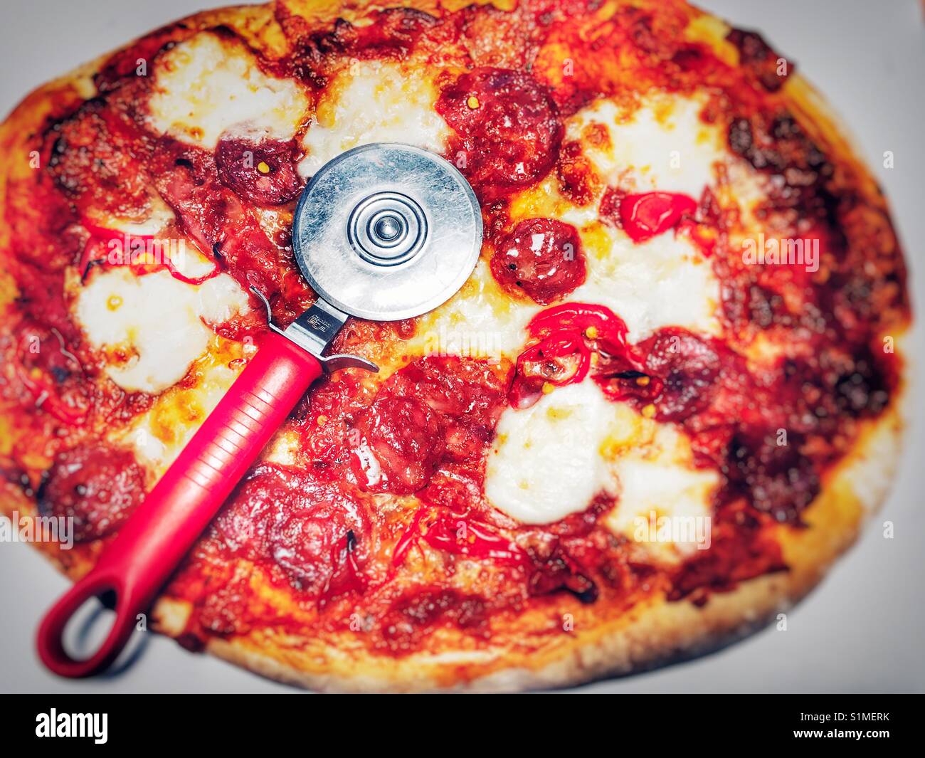Waitrose 1 pizza - Smartphone Captured Stock Image