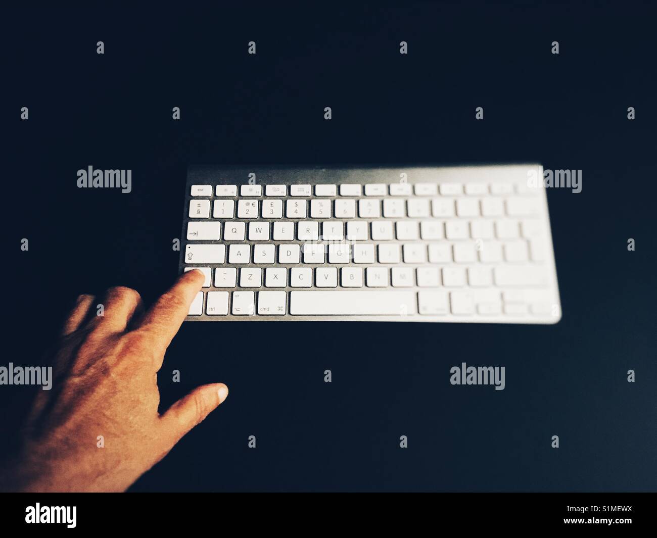 Computer keyboard - Smartphone Captured Stock Image