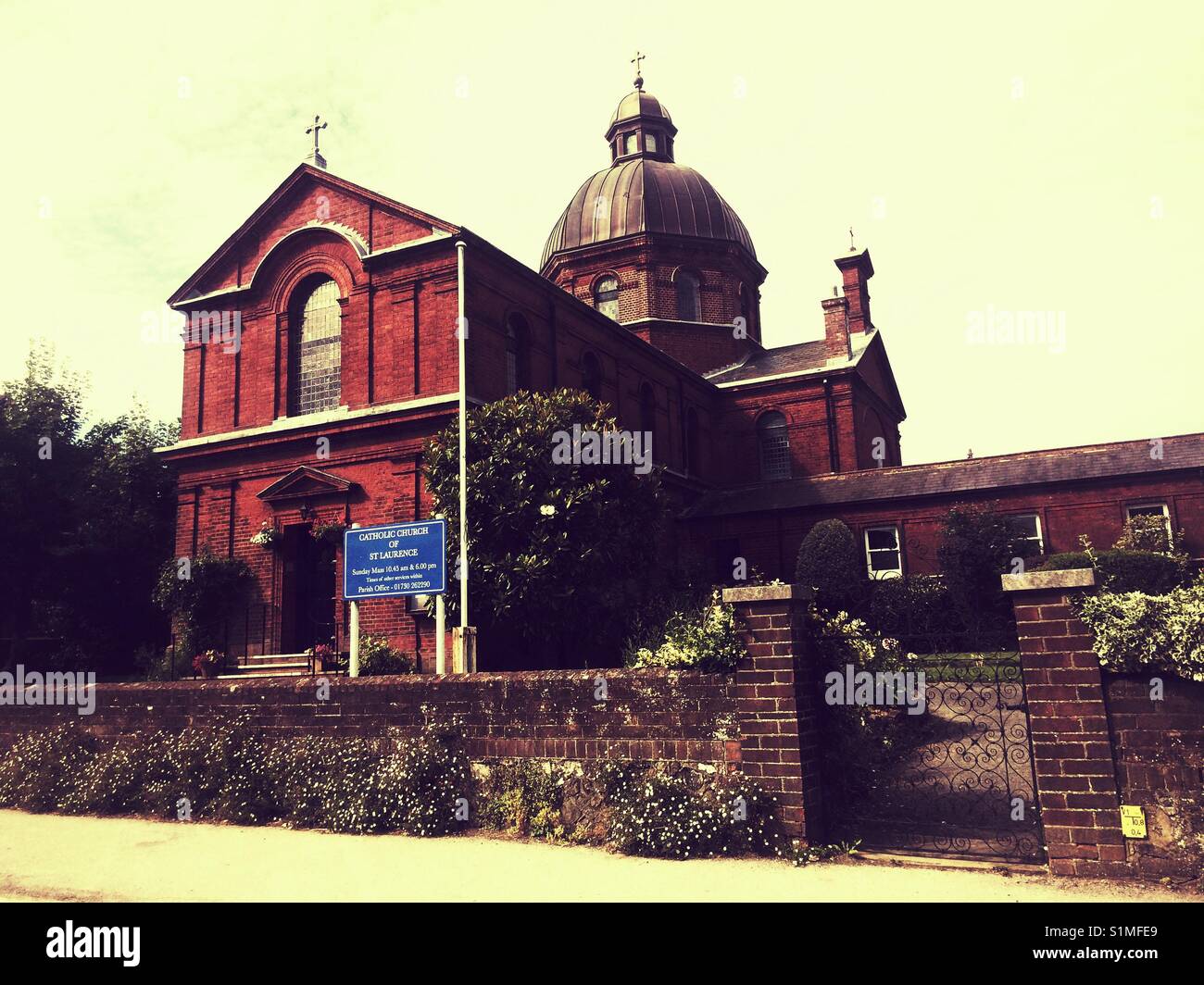 Catholic Church of Saint Laurence in Petersfield, Hampshire, England, United Kingdom. Stock Photo