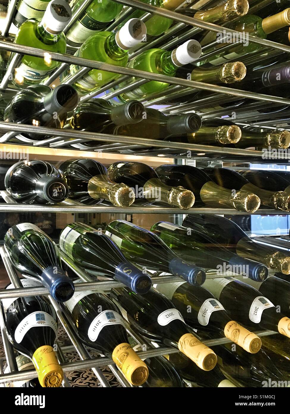 Vine bottles Stock Photo