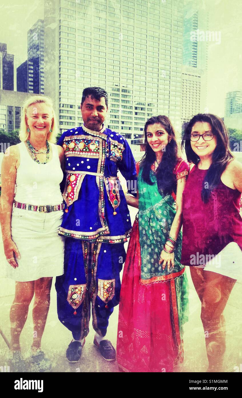 Celebrating India Day in Toronto, Canada. - Smartphone Captured Stock Image