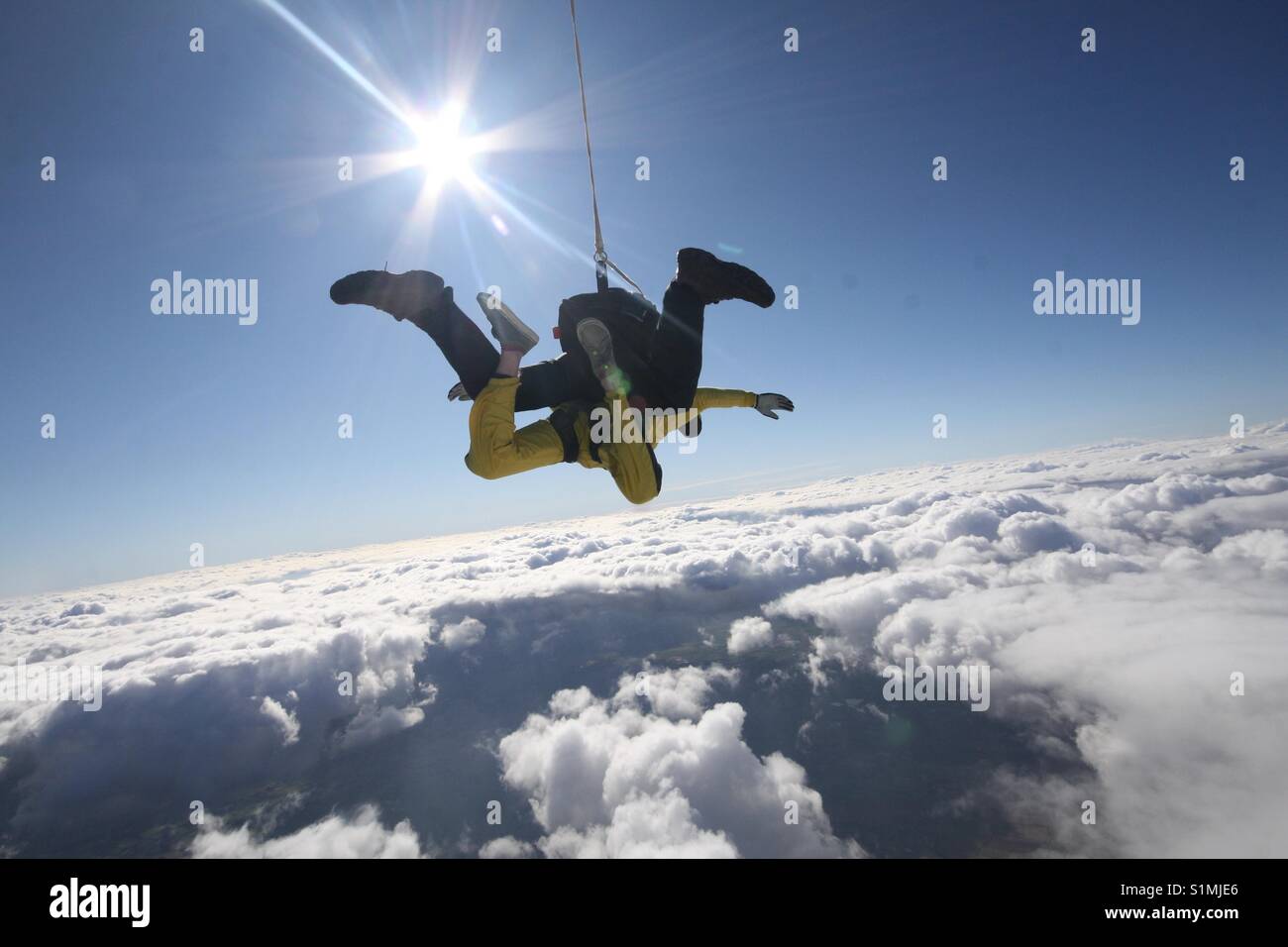 Skydiving with Skydive Buzz Stock Photo
