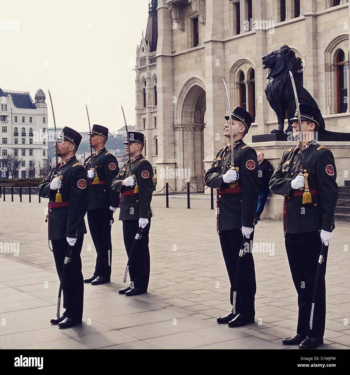 Hungarian Soldiers Stock Photo