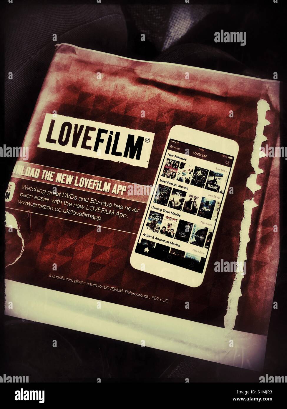 Love Film DVD Hire Subscription Service from Amazon. Stock Photo