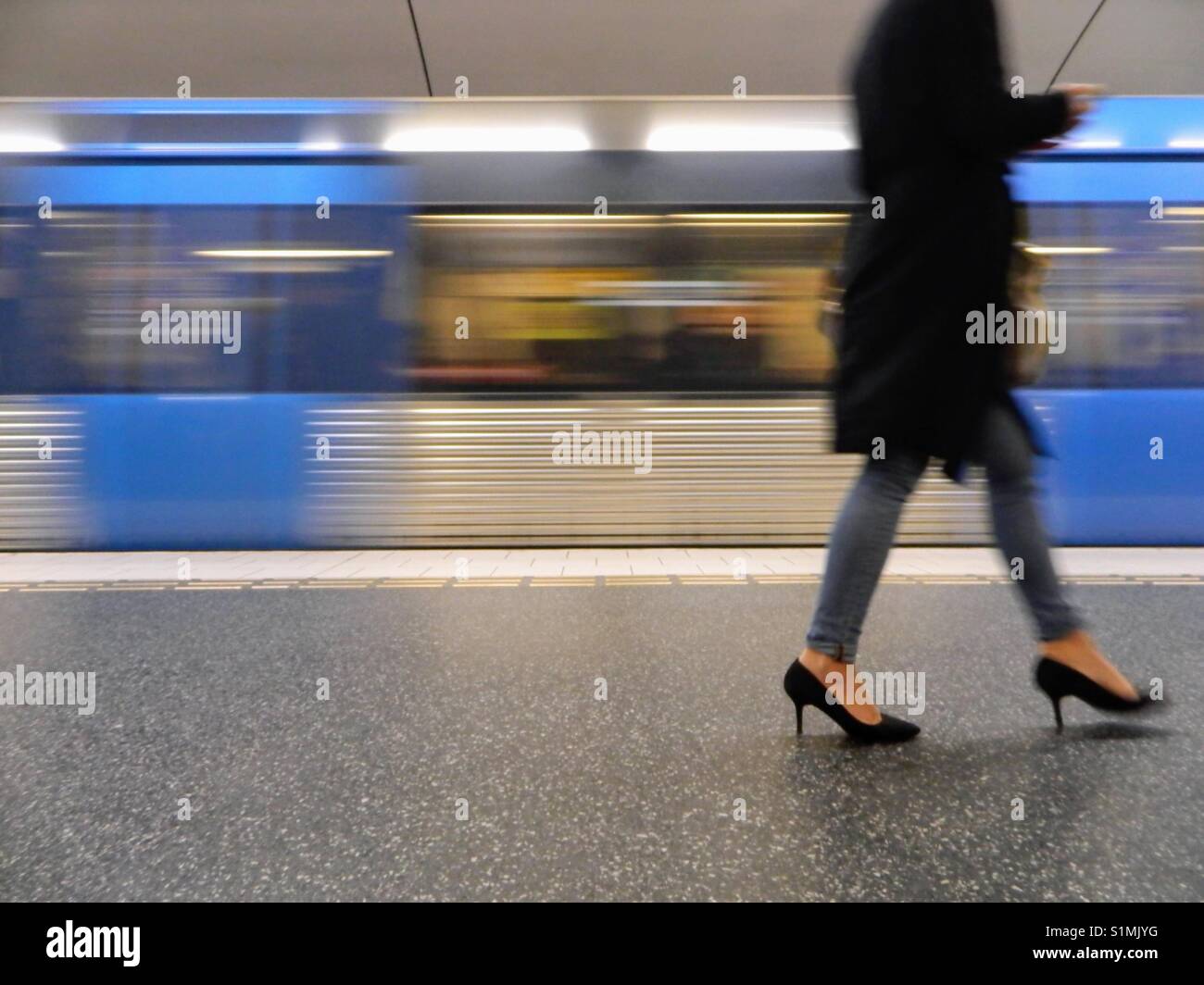 Stockholm subway Stock Photo