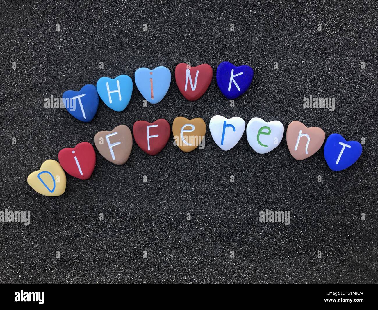 Think different - Smartphone Captured Stock Image