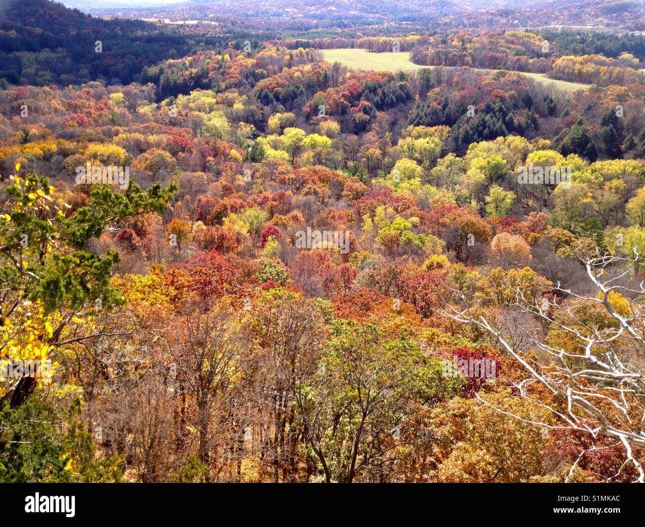 Sweeping view of midwestern landscape in Fall Stock Photo Alamy