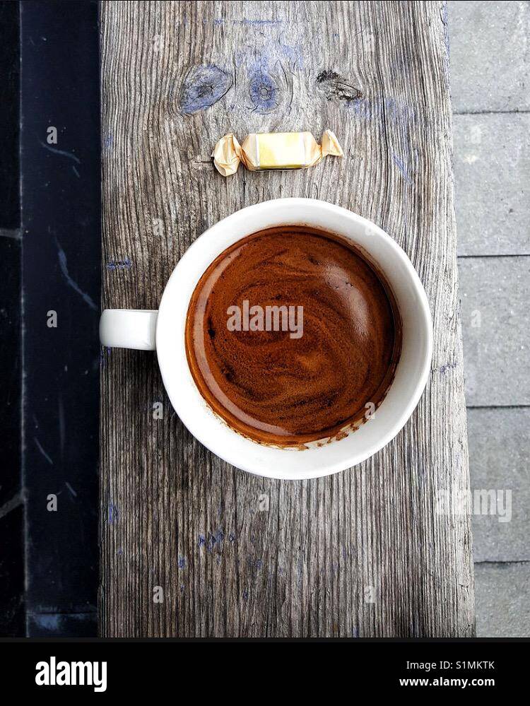 Coffee and candy Stock Photo Alamy