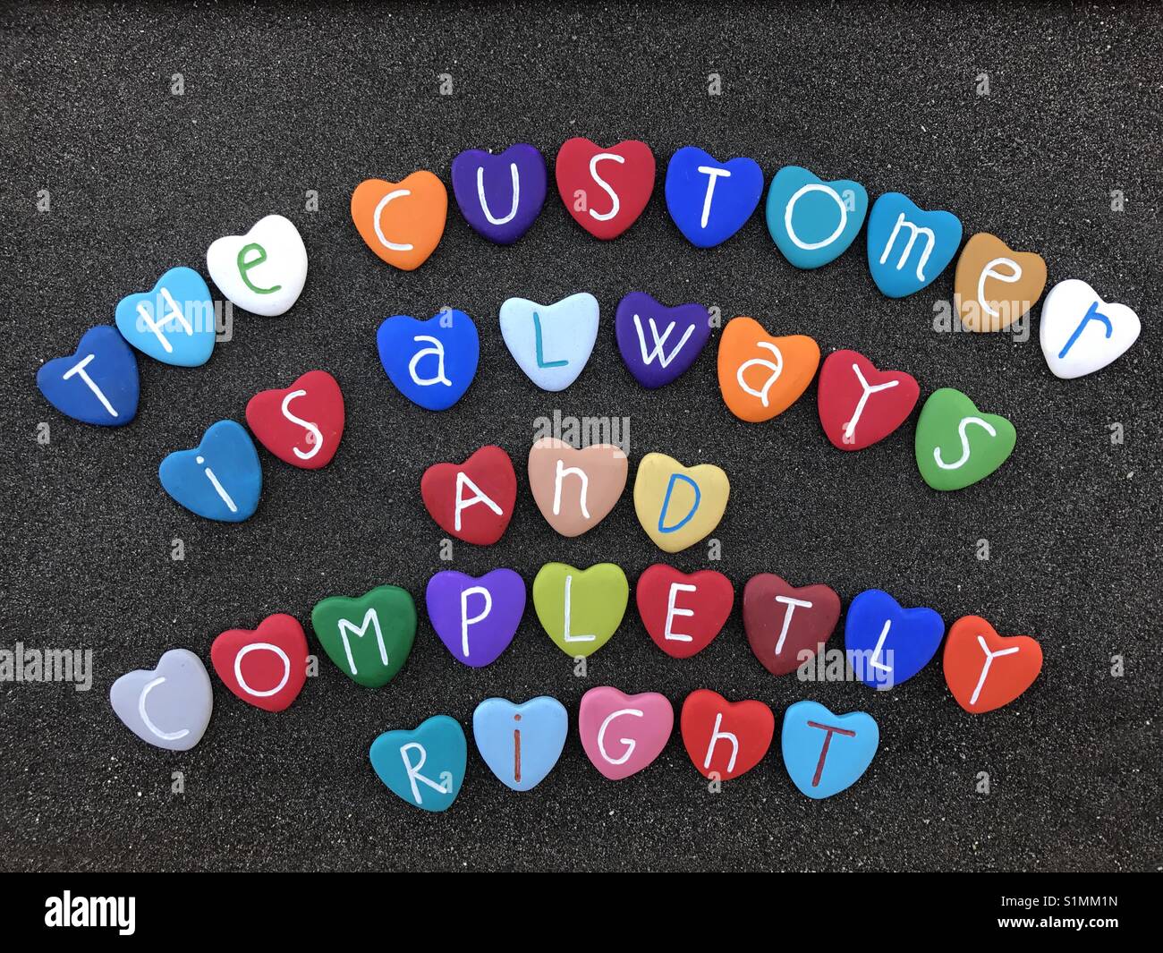 The customer is always and completly right Stock Photo Alamy