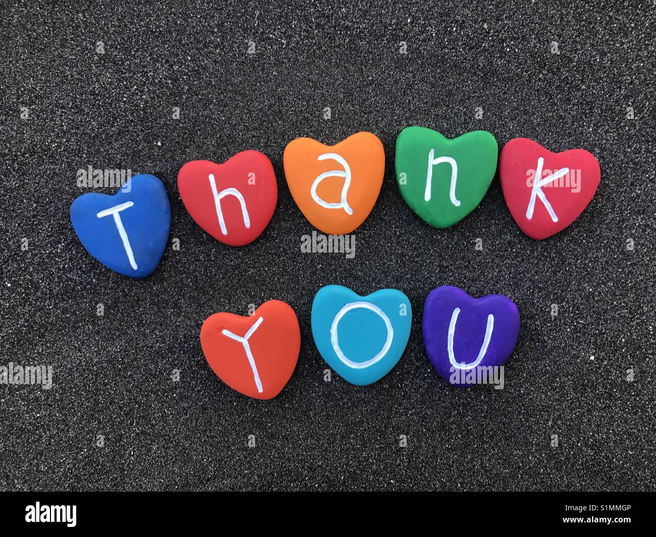 Thank you - Smartphone Captured Stock Image