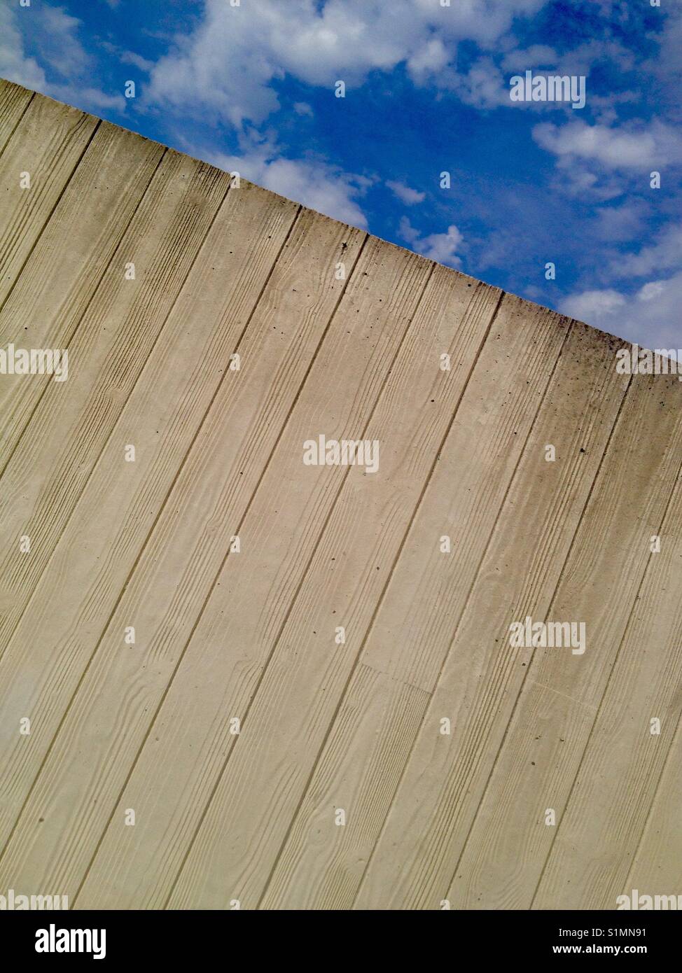 Reinforced concrete wall - Smartphone Captured Stock Image