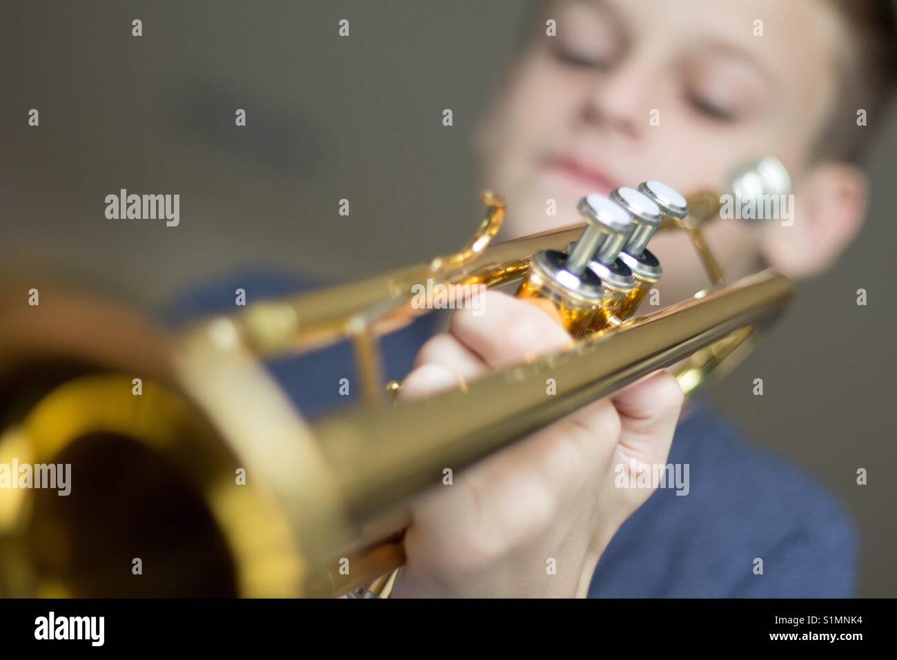 Practicing trumpet hires stock photography and images Alamy