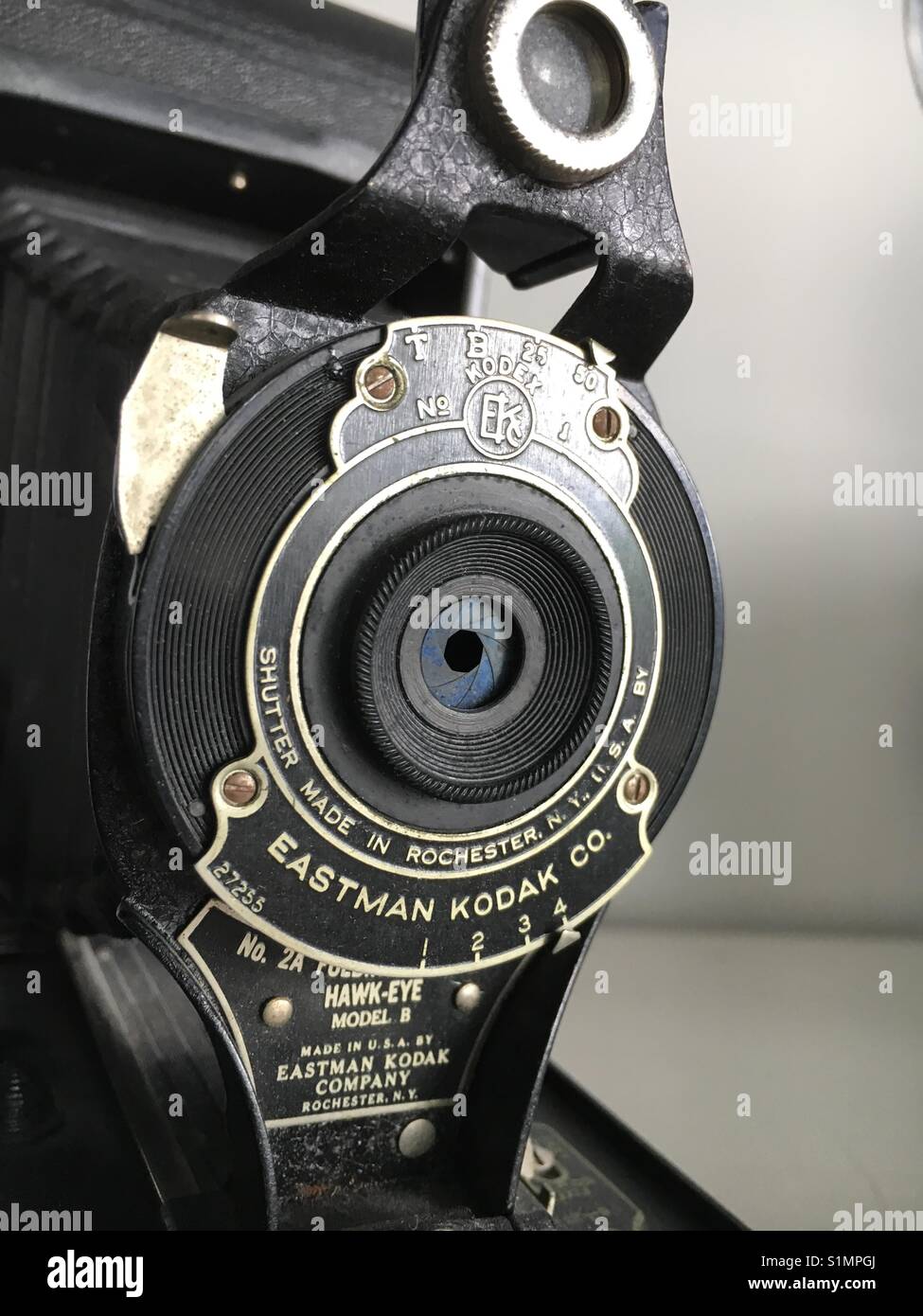 Antique camera Eastman Kodak - Smartphone Captured Stock Image