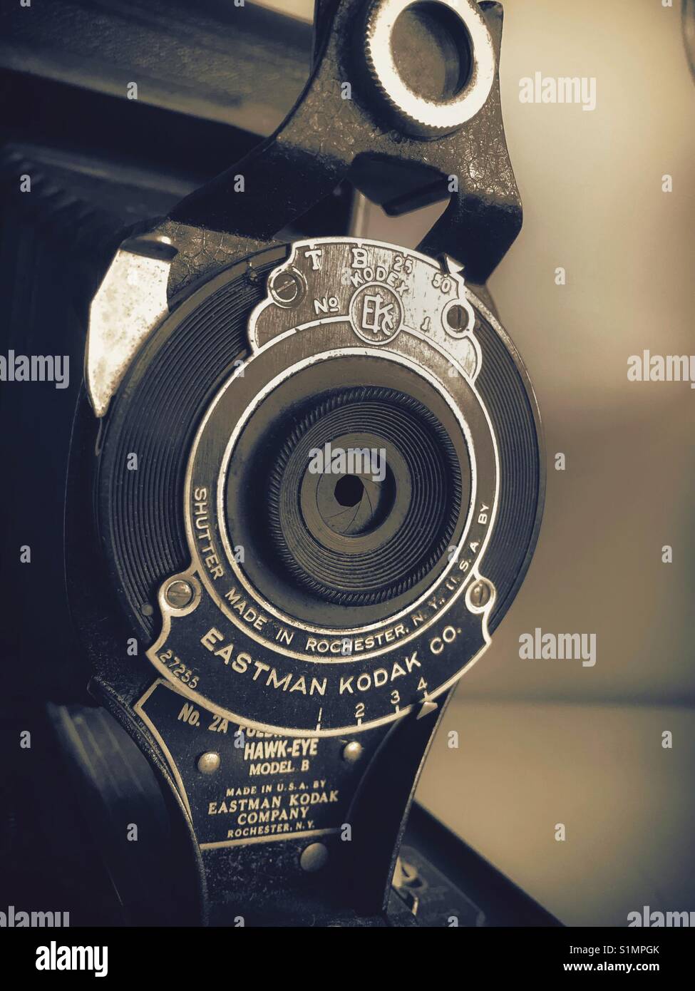 Antique camera Eastman Kodak - Smartphone Captured Stock Image