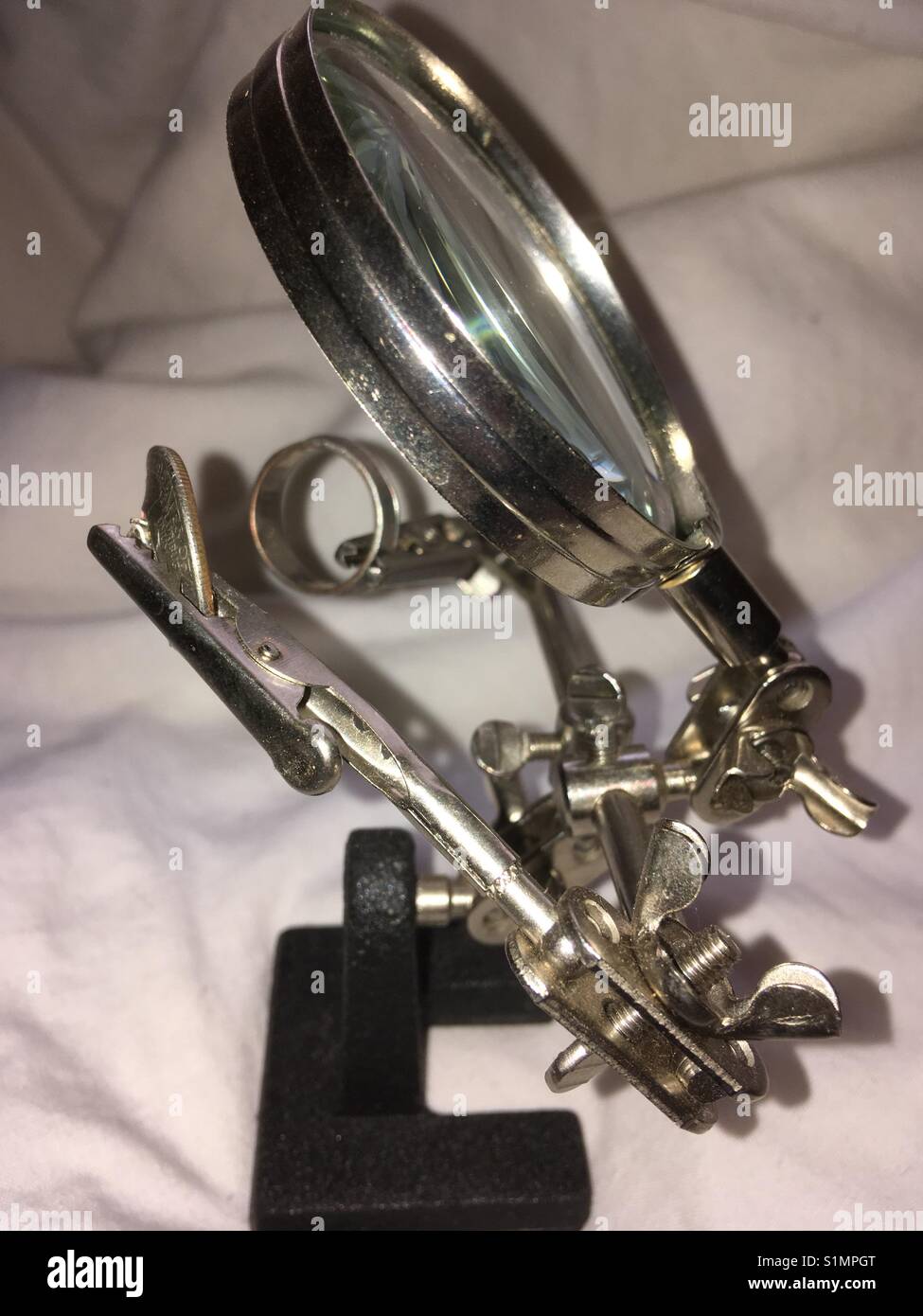 Jewelers magnifying glass Stock Photo Alamy