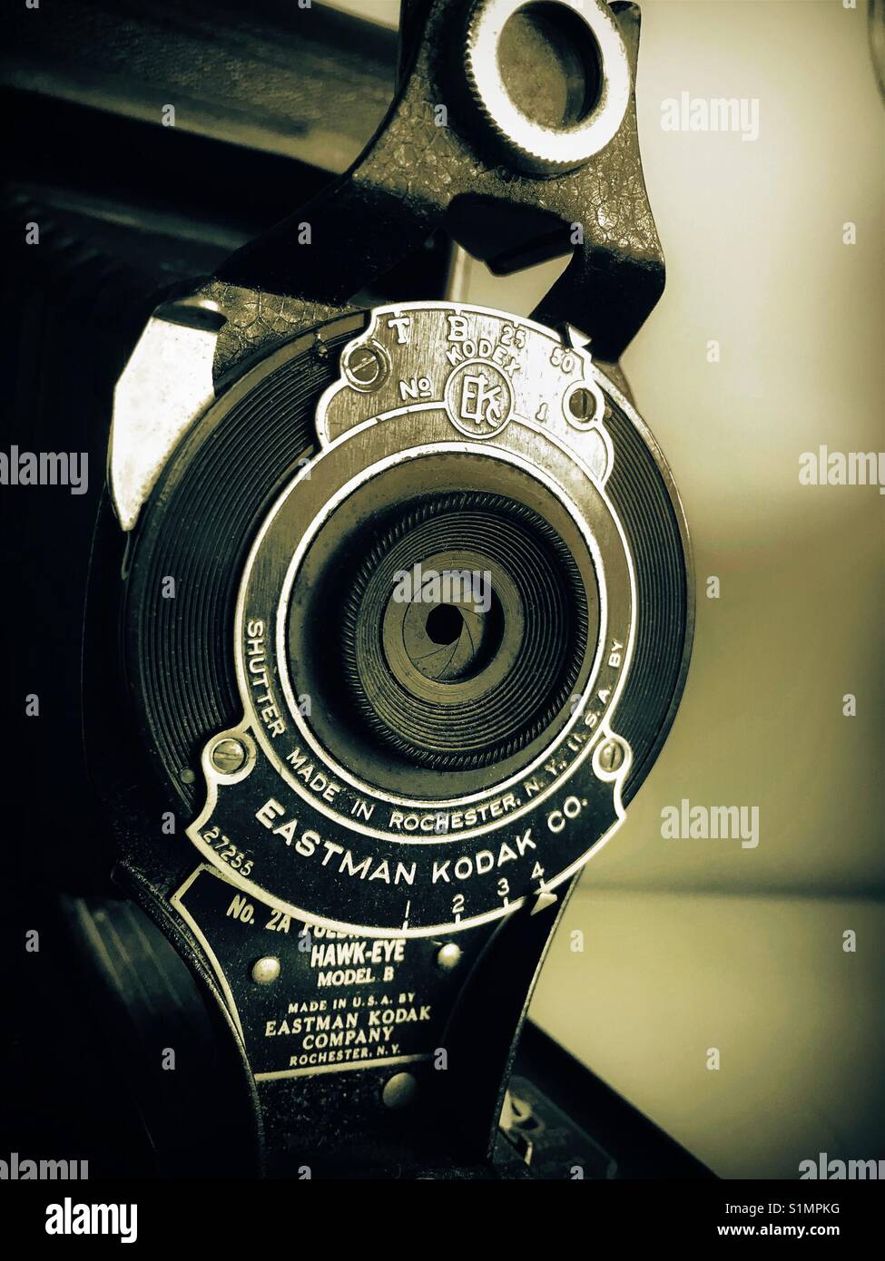 Antique camera Eastman Kodak - Smartphone Captured Stock Image