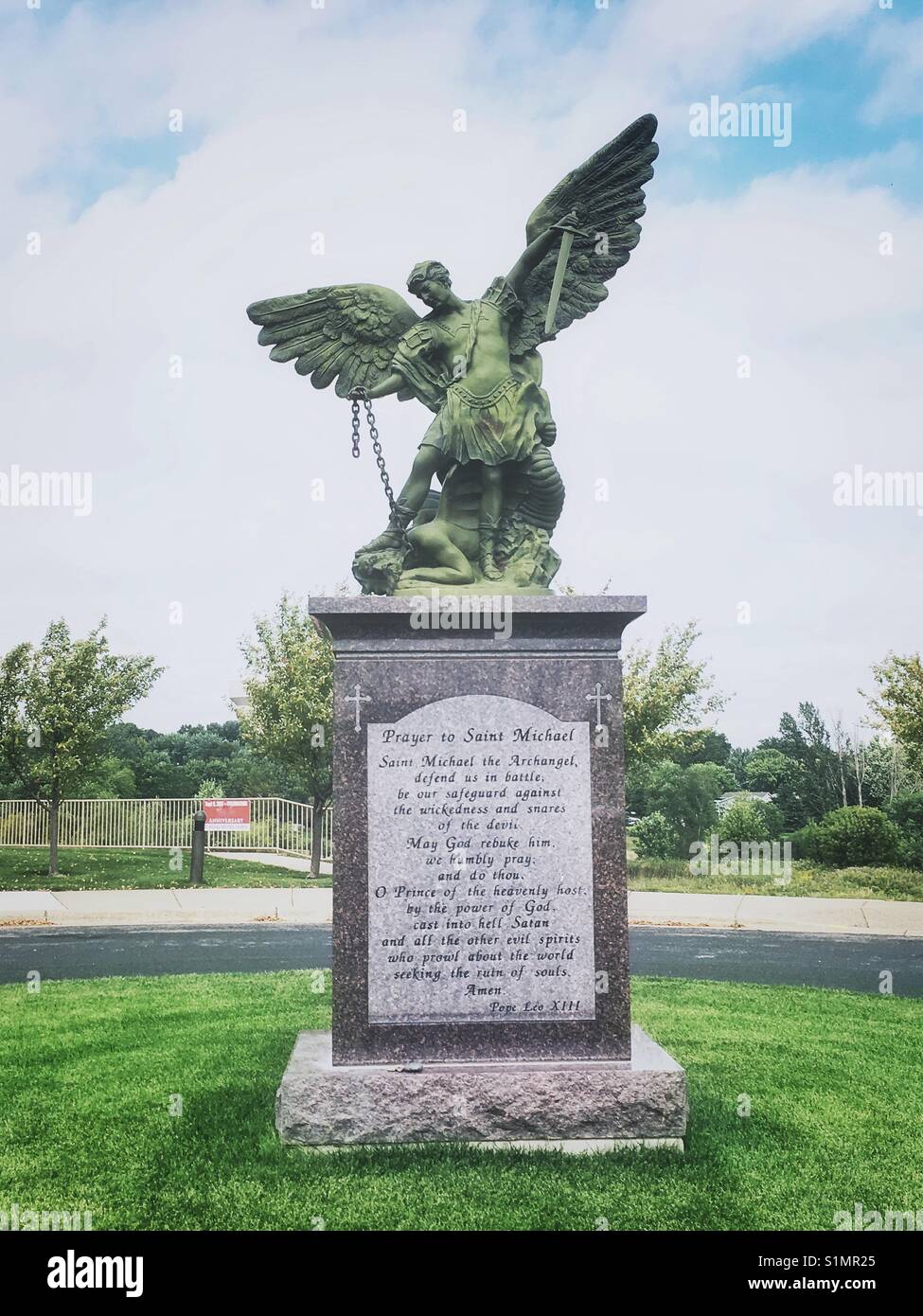 Statue of St. Michael Archangel Stock Photo - Alamy