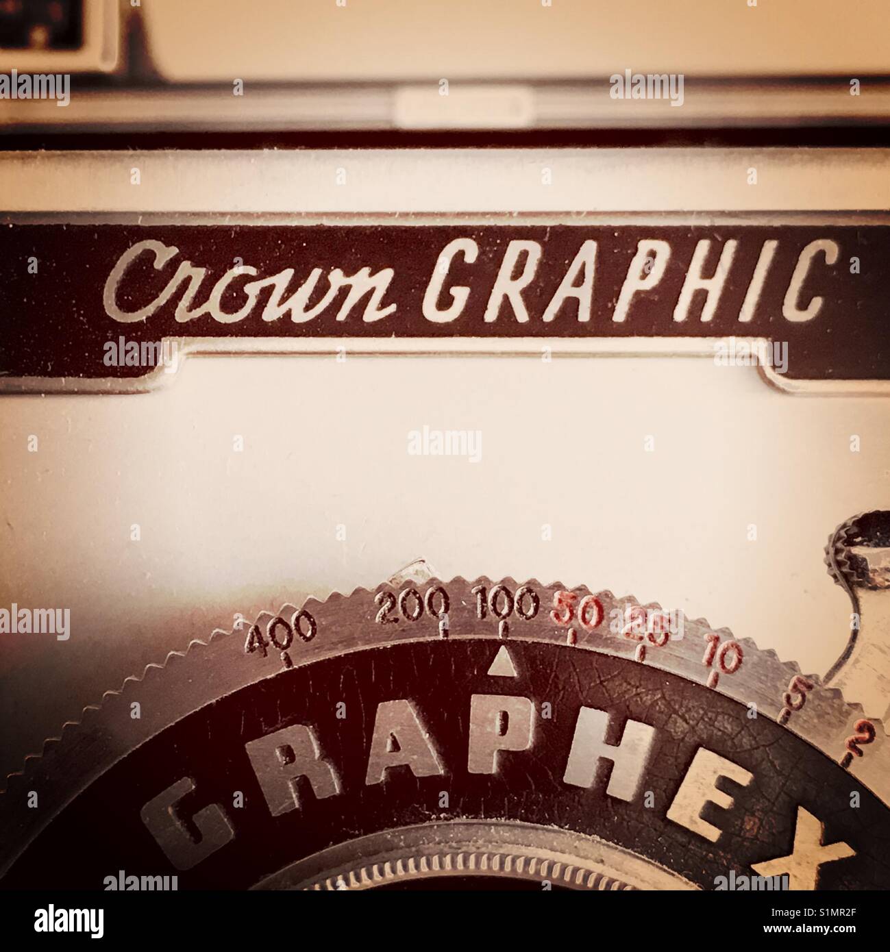 Crown Graphic Antique camera - Smartphone Captured Stock Image