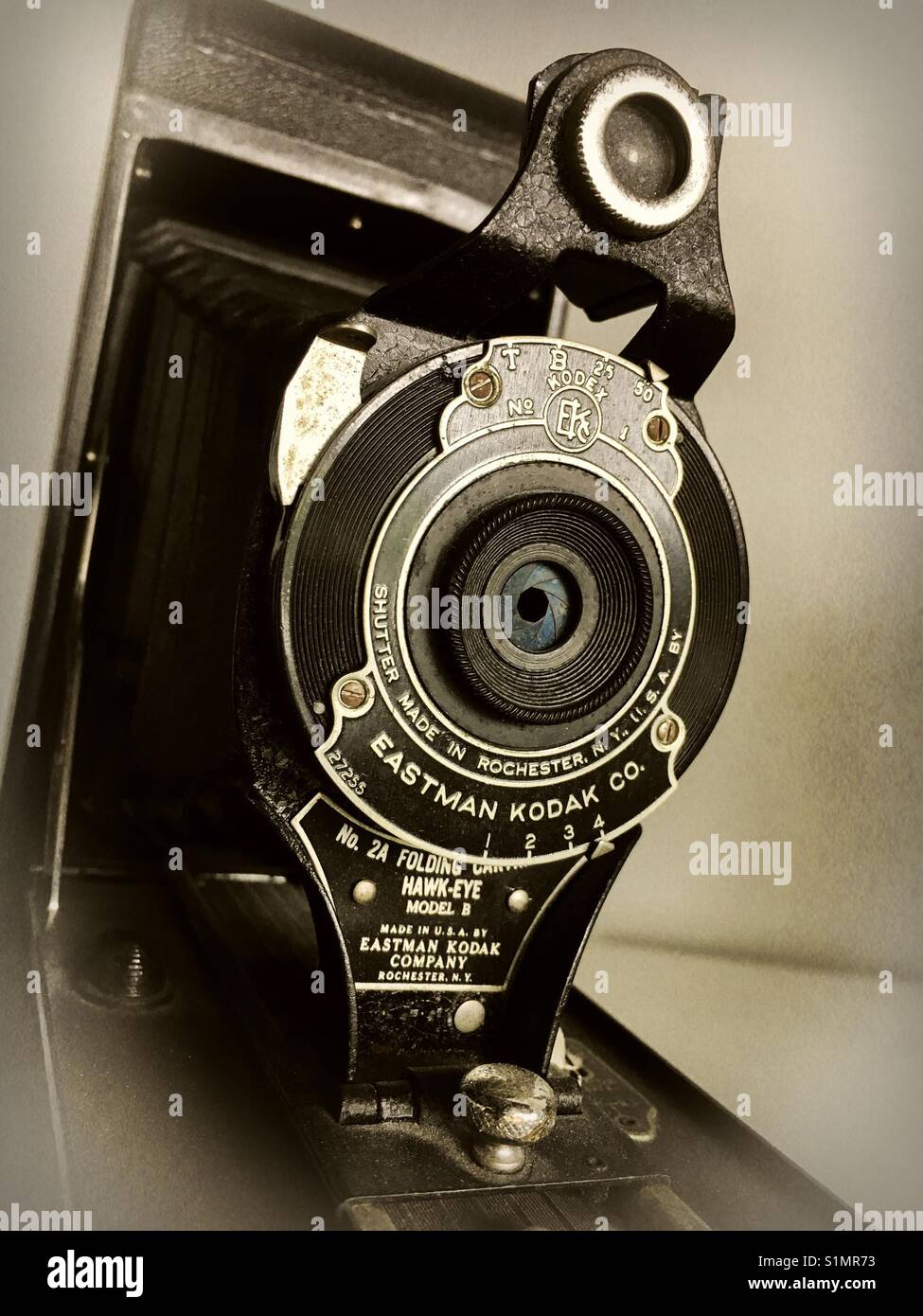 Eastman Kodak antique camera - Smartphone Captured Stock Image