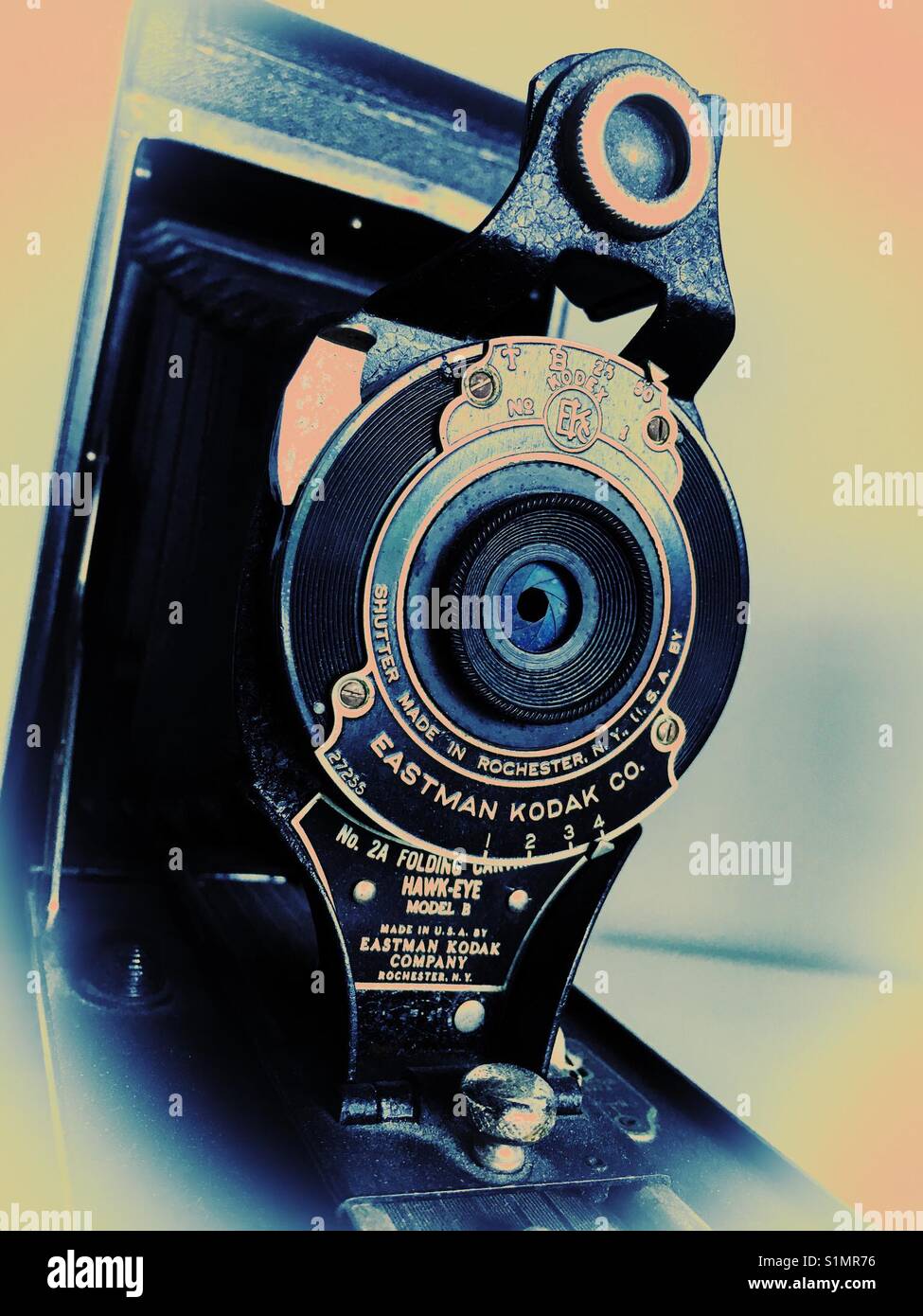 Eastman Kodak antique camera - Smartphone Captured Stock Image