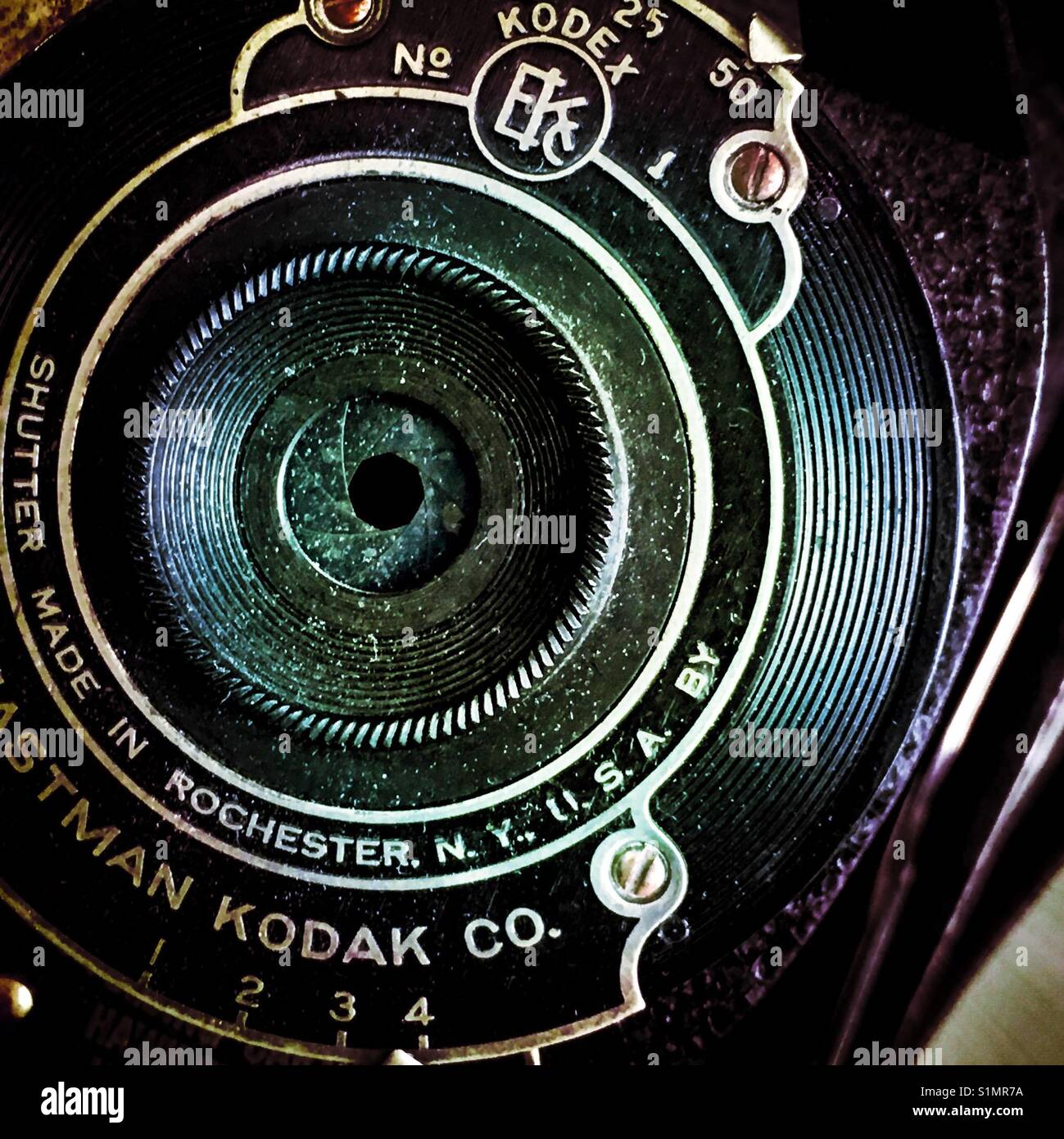 Eastman Kodak antique camera - Smartphone Captured Stock Image