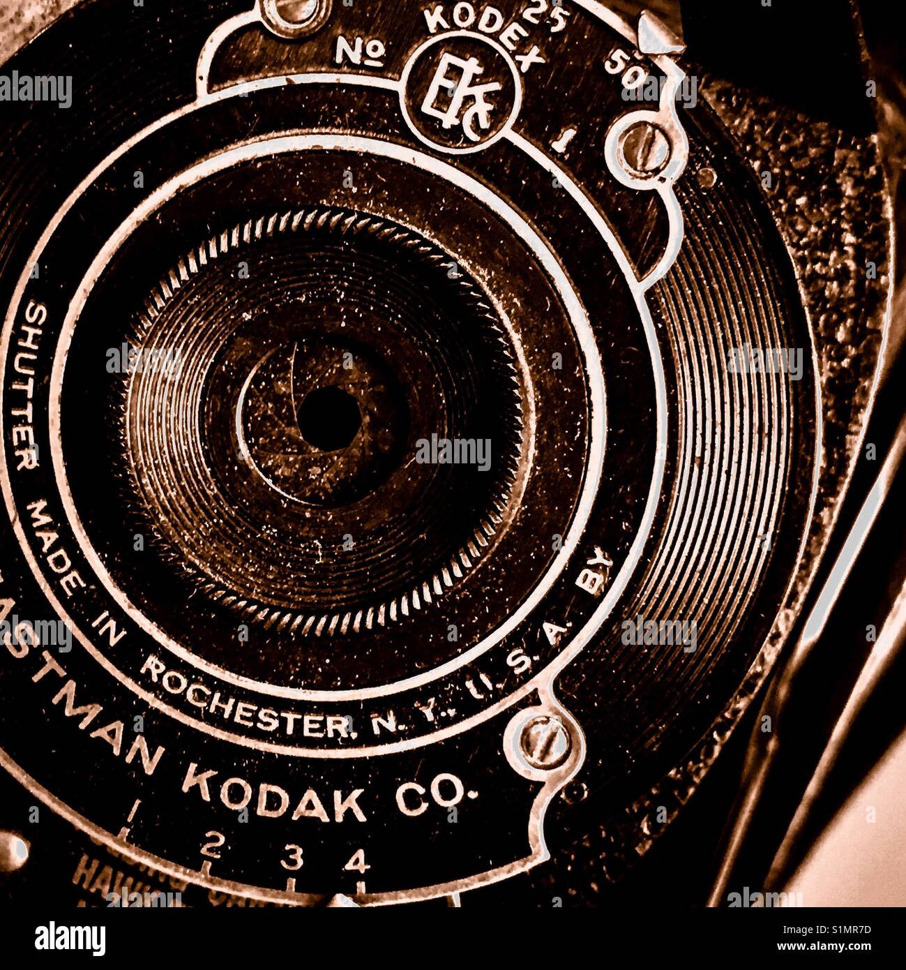 Eastman Kodak antique camera - Smartphone Captured Stock Image