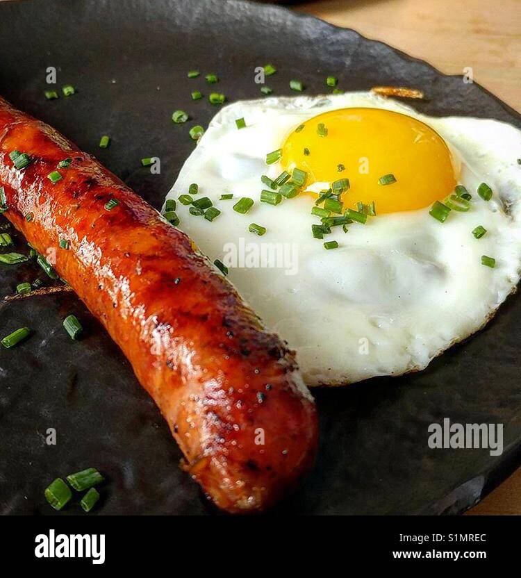Sausage and egg Stock Photo - Alamy