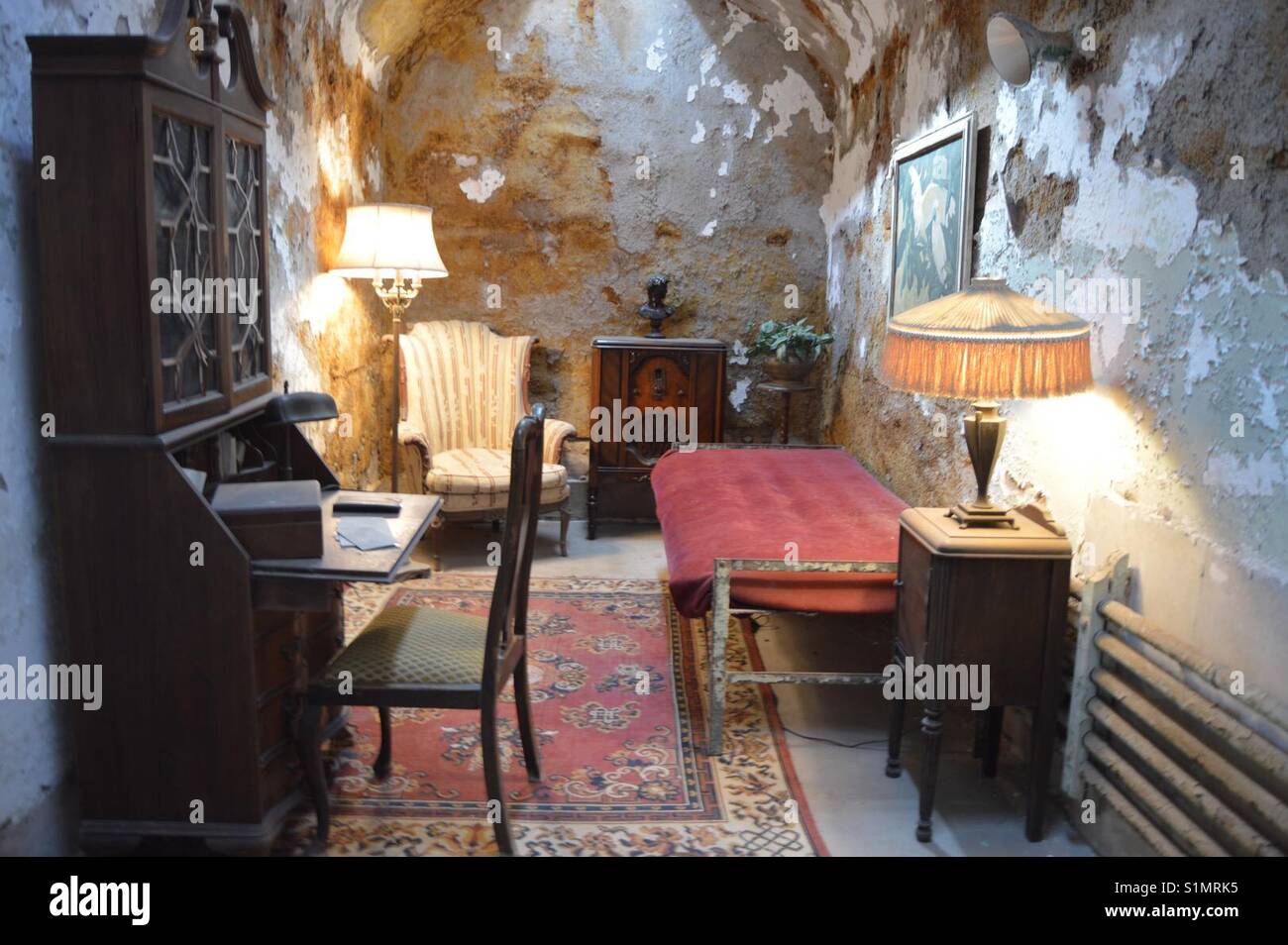 Al Capone Jail Cell Stock Photo Alamy