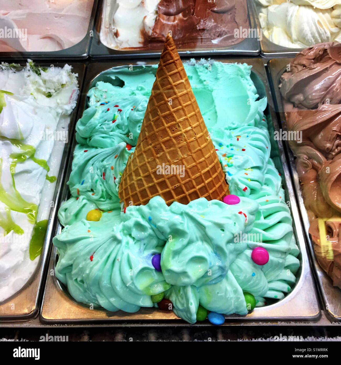 Unicorn Gelato - Smartphone Captured Stock Image