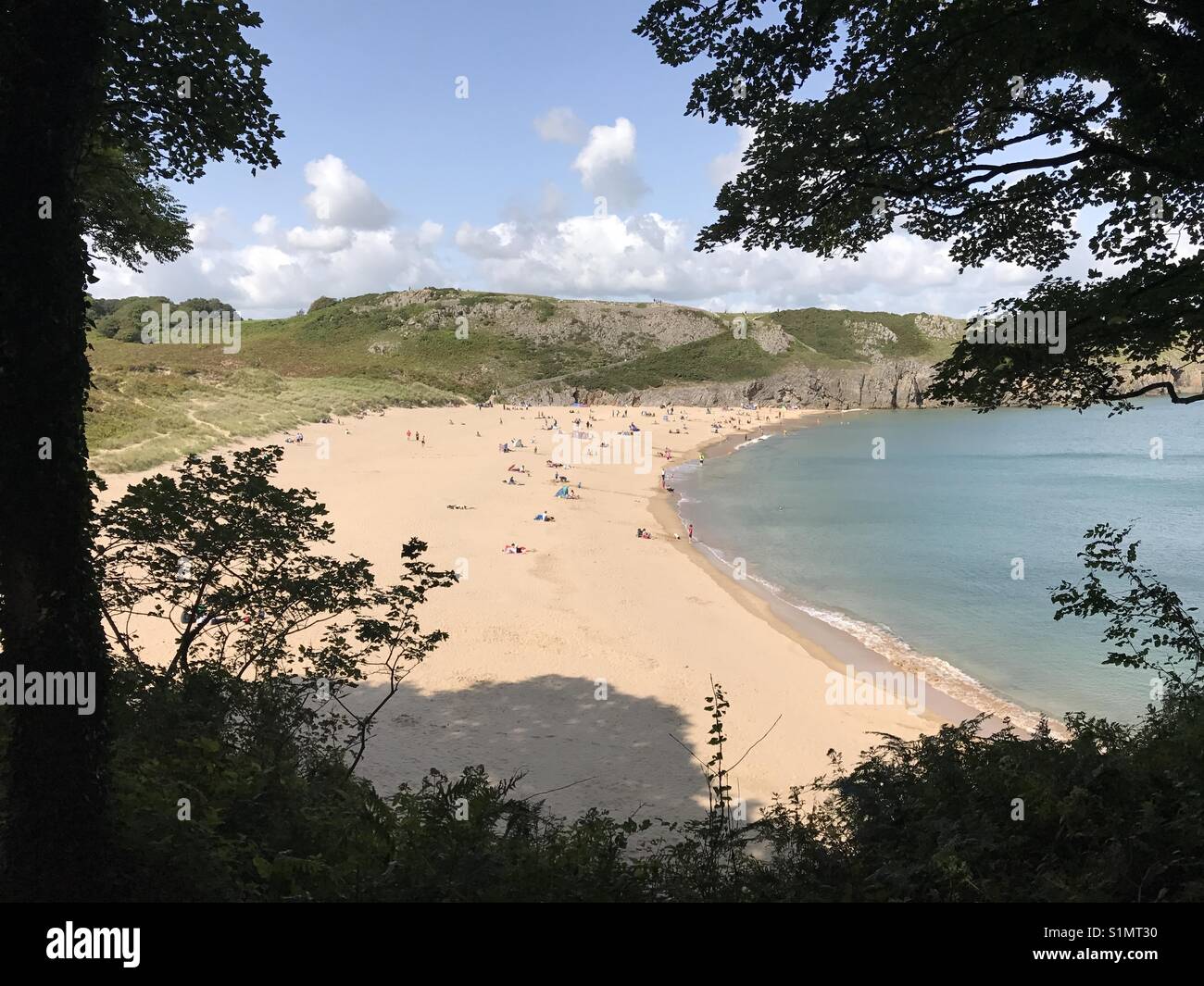 The beach at Barafundle Bay, Pembrokeshire, Wales Stock Photo - Alamy