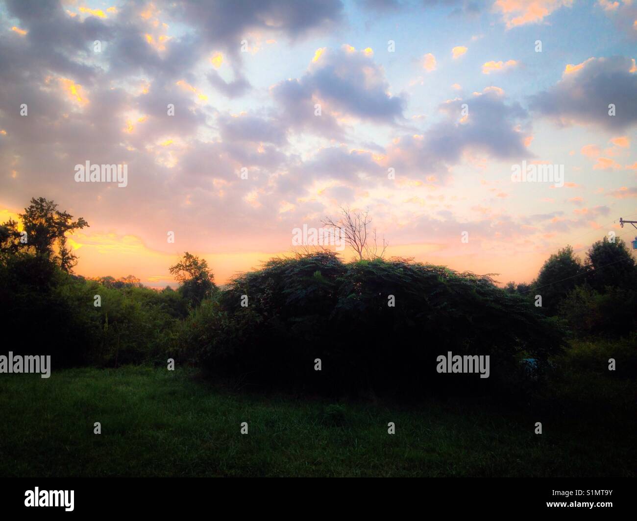 Sunrise sunburst North Carolina Stock Photo Alamy