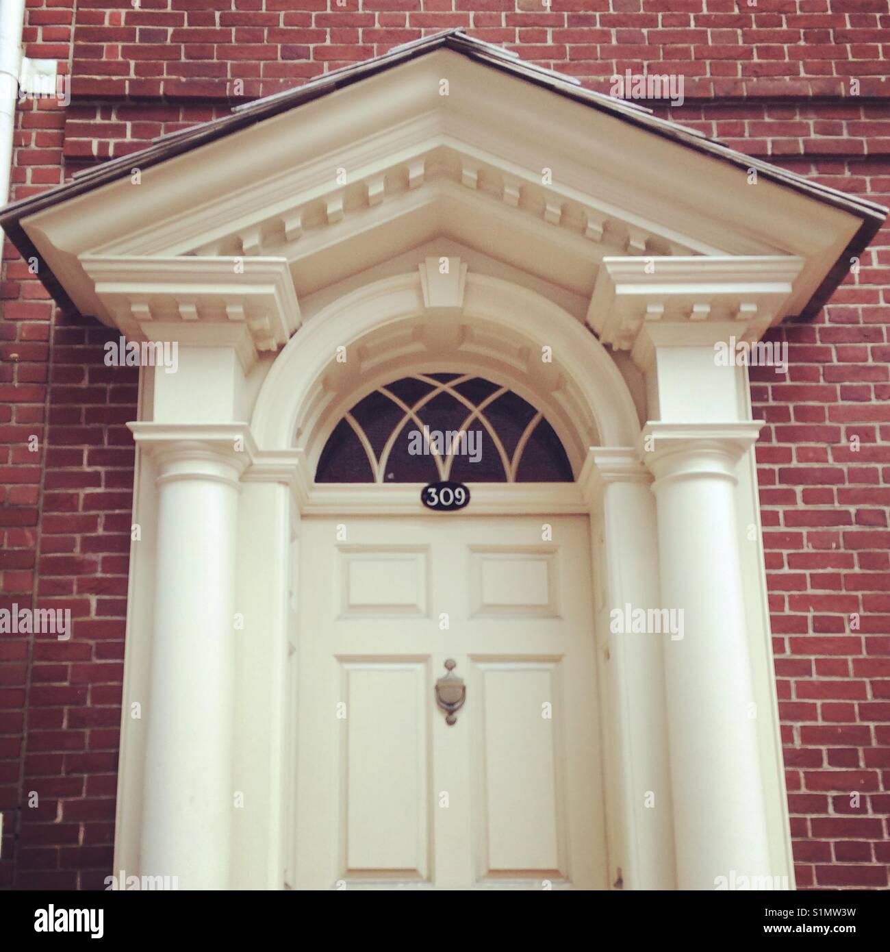 Bishop William White House front door, Philadelphia, Pennsylvania - Smartphone Captured Stock Image