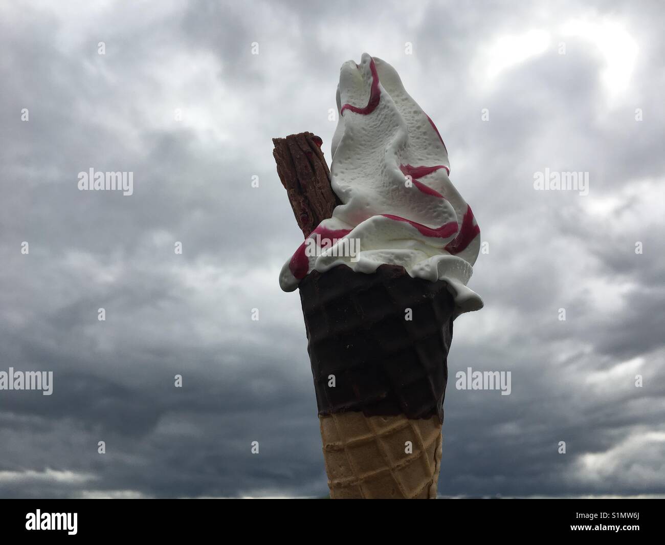 Ice cream on a summer's day in Northumberland, UK. - Smartphone Captured Stock Image Ice cream on a summer's day in Northumberland, UK. - Smartphone Captured Stock Image