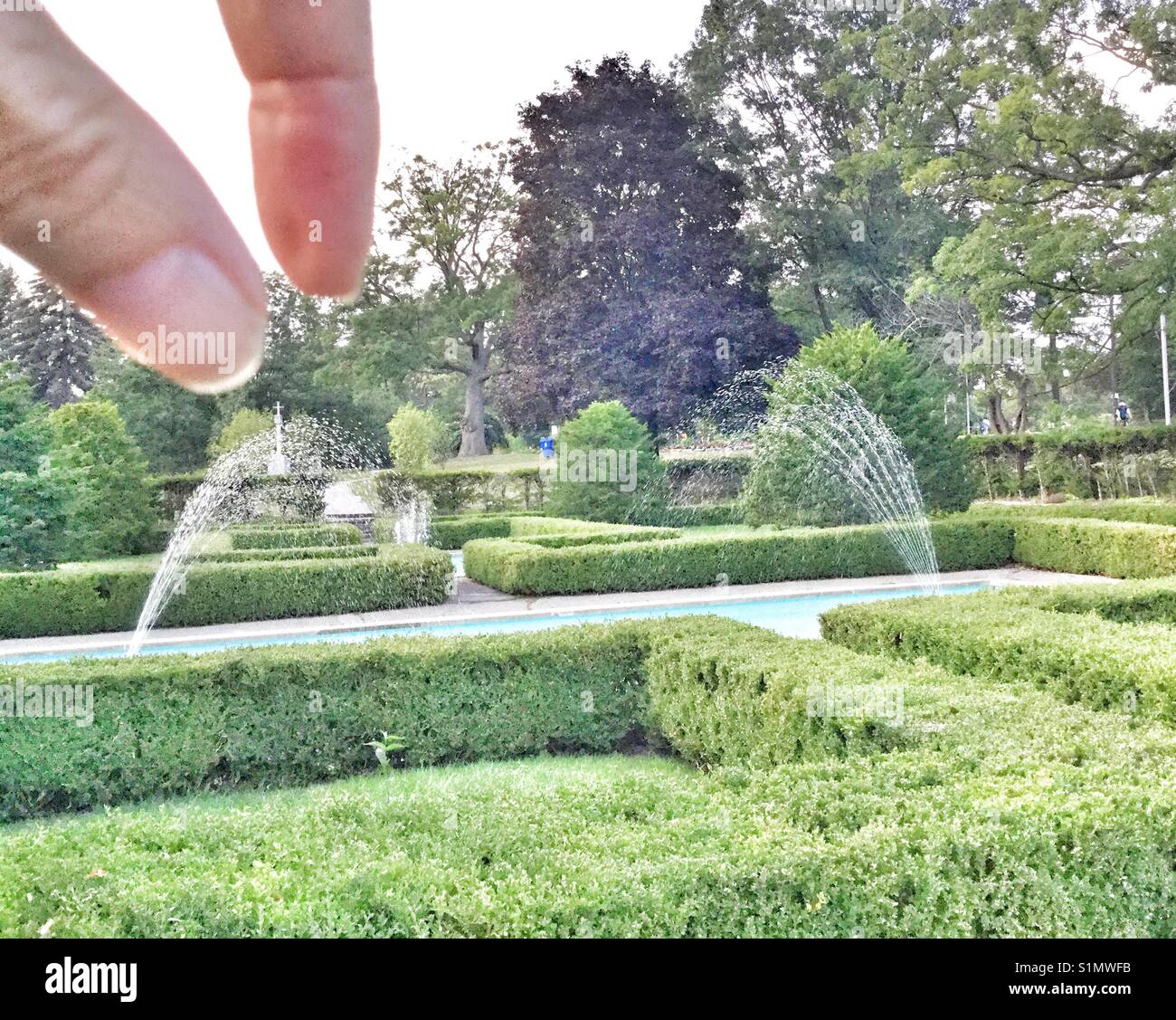 Testing the water. - Smartphone Captured Stock Image