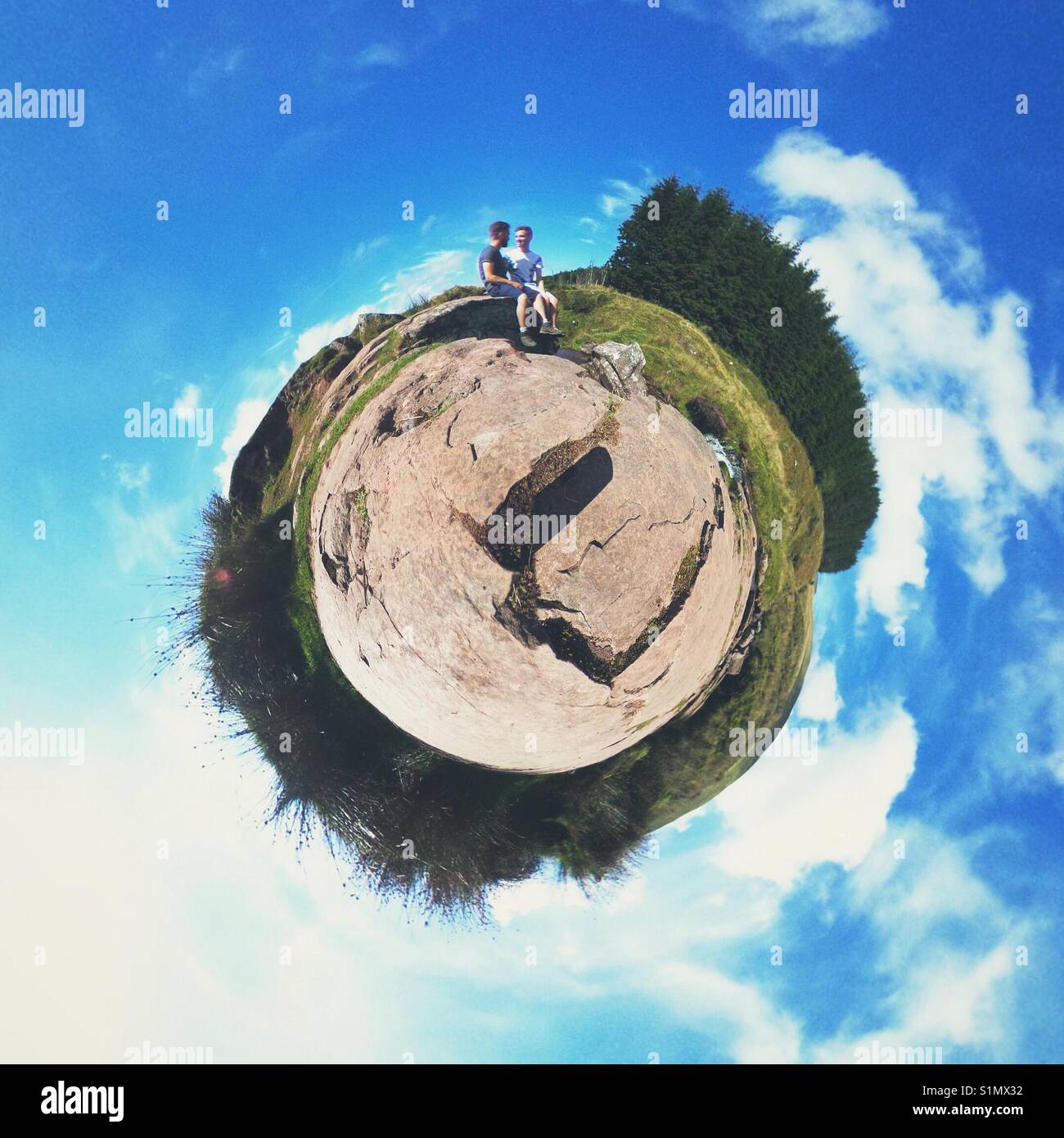 On Top Of The World - Smartphone Captured Stock Image On Top Of The World - Smartphone Captured Stock Image