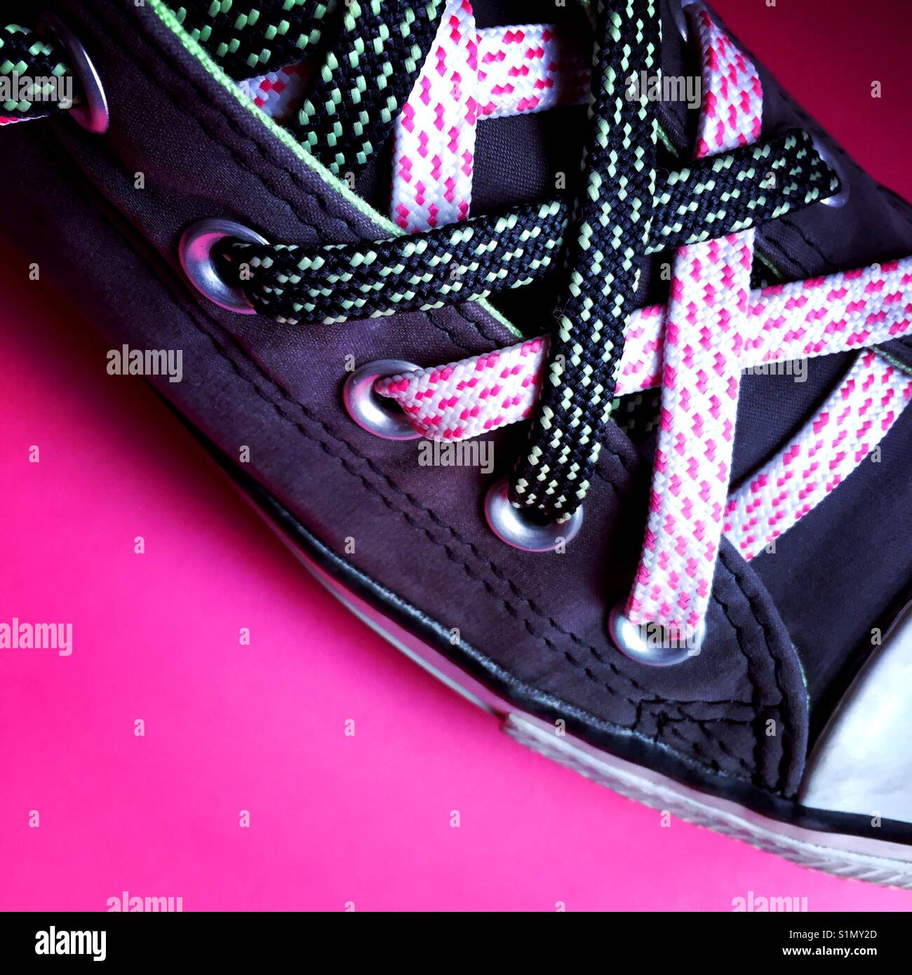 Shoe lace eyelet close up hi res stock photography and images Alamy