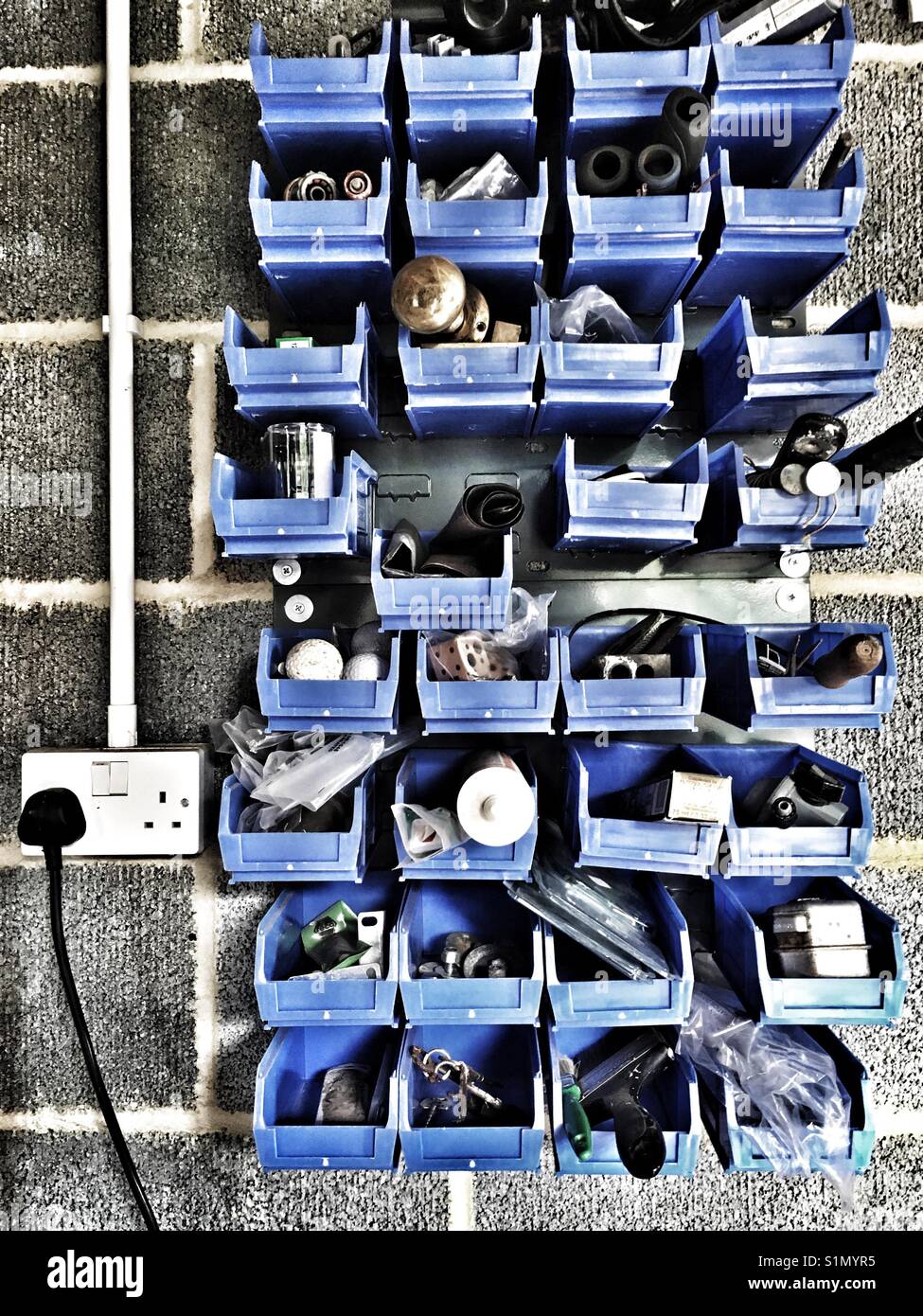 Workshop storage - Smartphone Captured Stock Image